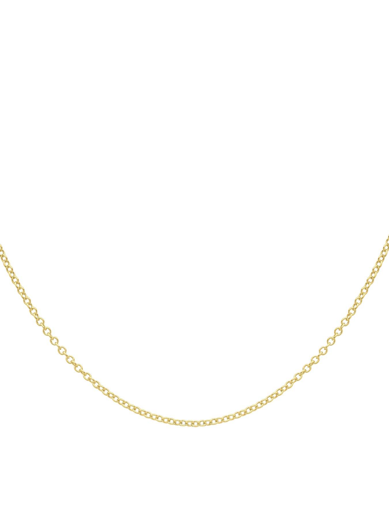 Love GOLD 9ct Yellow Gold 40 Trace Chain 41cm/16'
