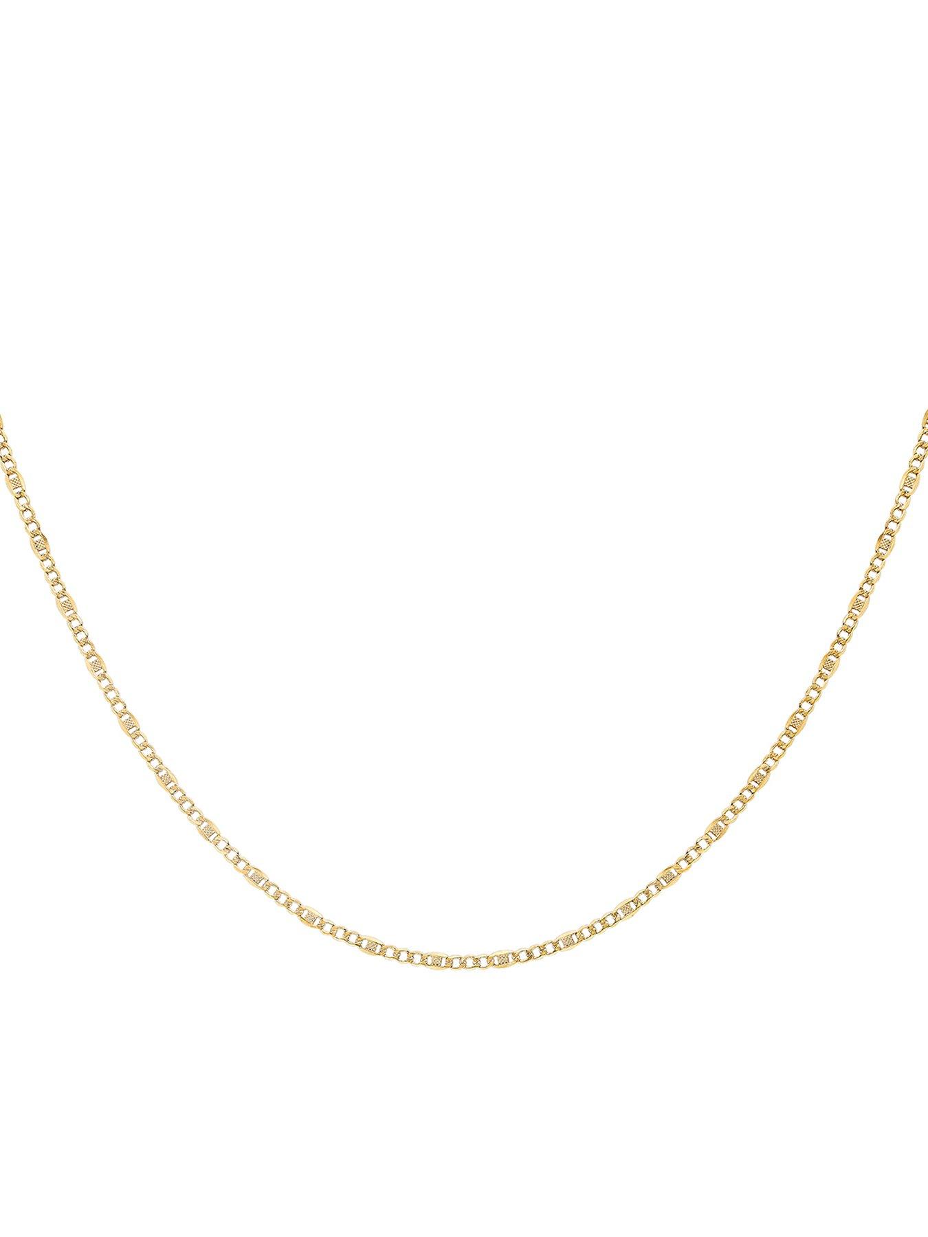 Love GOLD 9ct Yellow Gold 3.6mm Rambo Curb Chain 46cm/18'