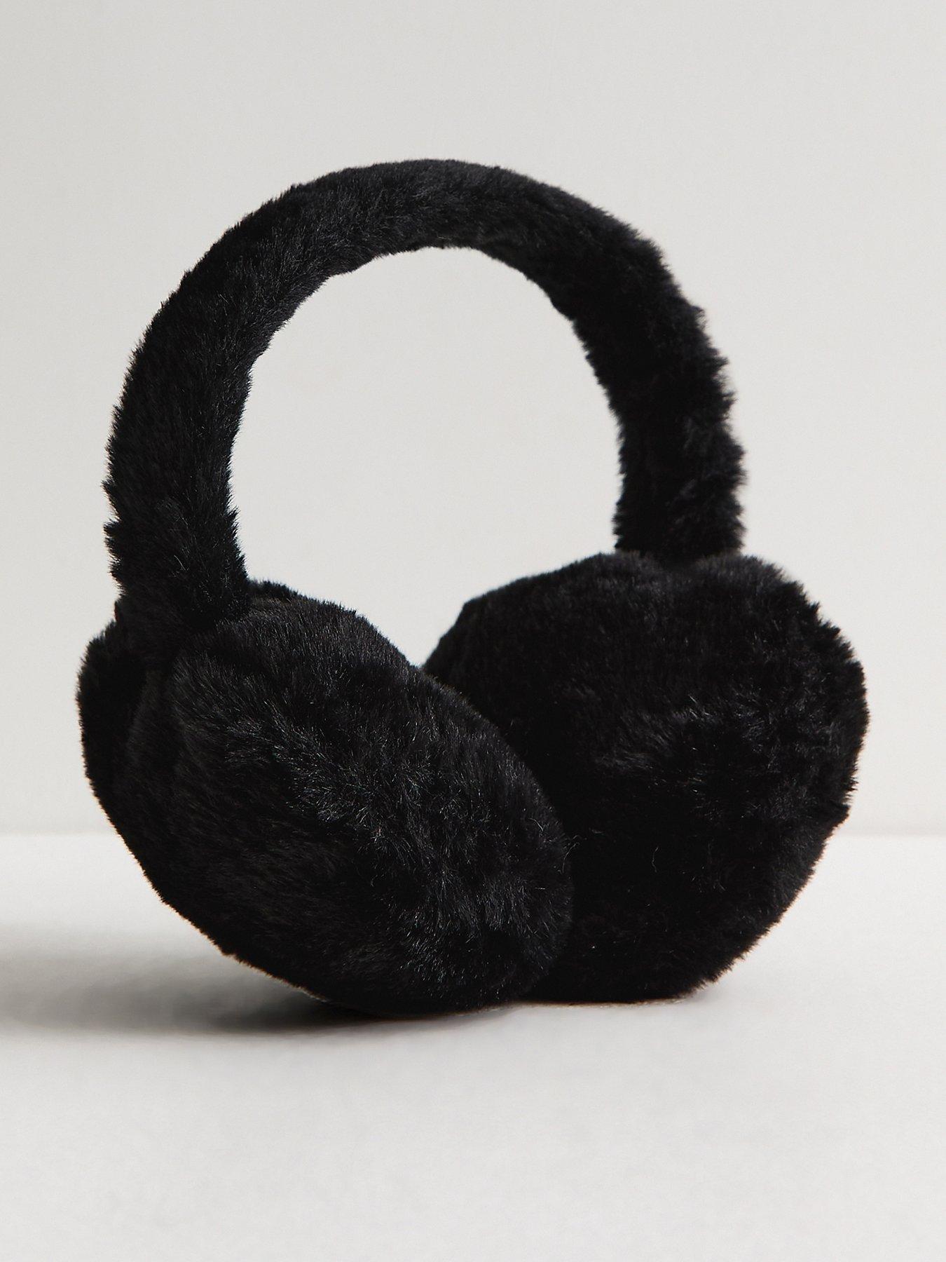 New Look Womens Faux Fur Padded Earmuffs - Dark Brown - Image 3