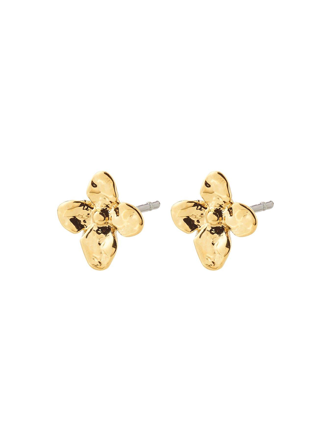 Image 3 of 5 of Pilgrim Sanine - gift set, rings & earstuds, gold-plated