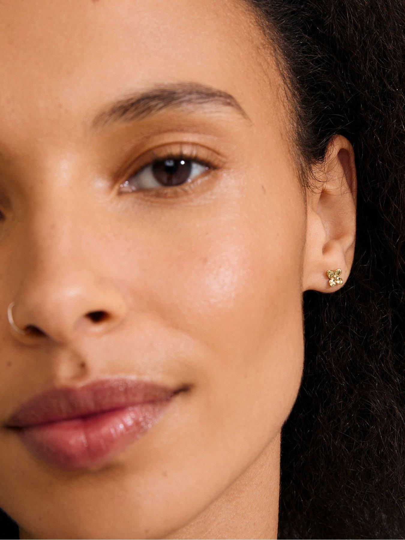 Image 4 of 5 of Pilgrim Sanine - gift set, rings & earstuds, gold-plated
