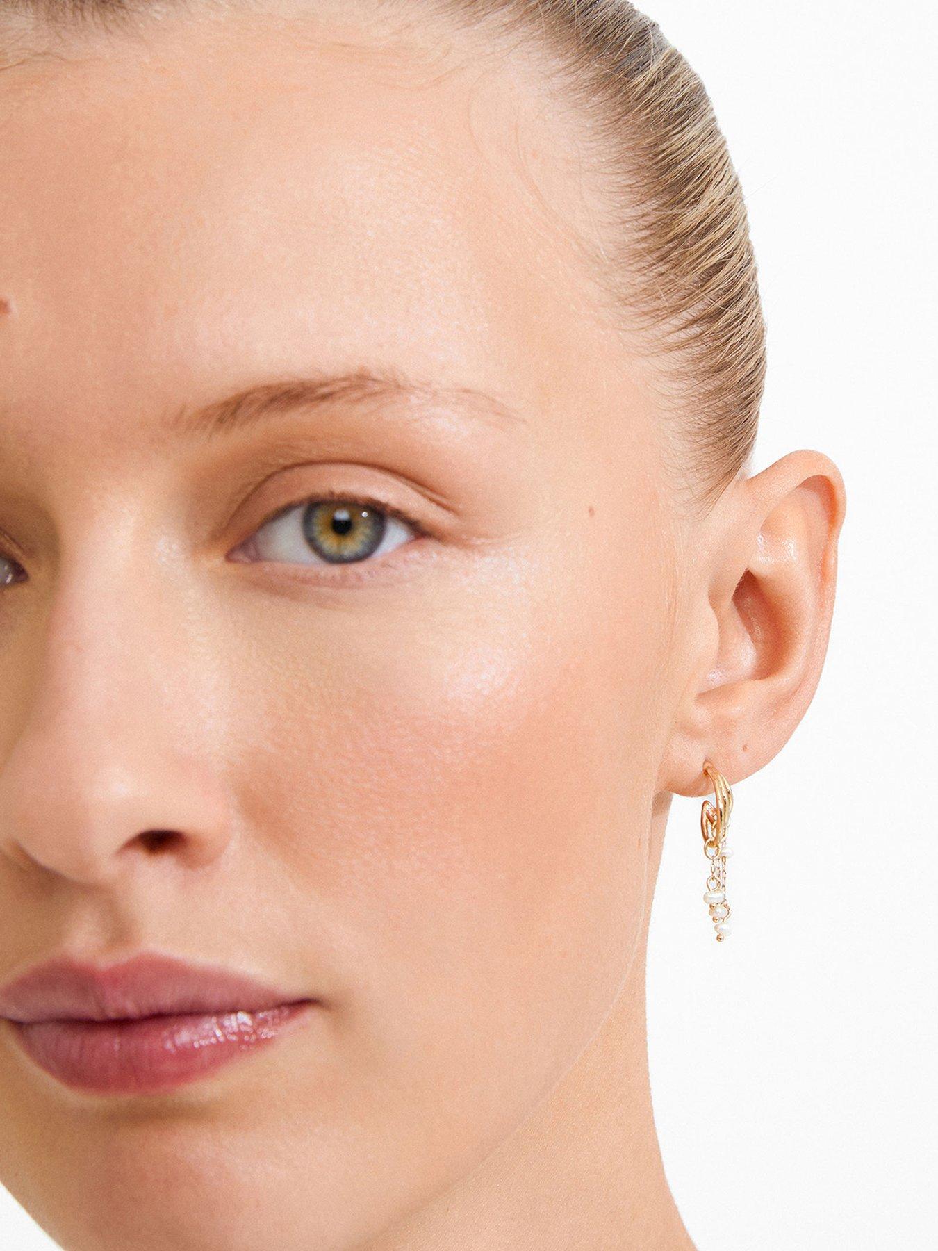 Pilgrim Lunith - earrings gold-plated