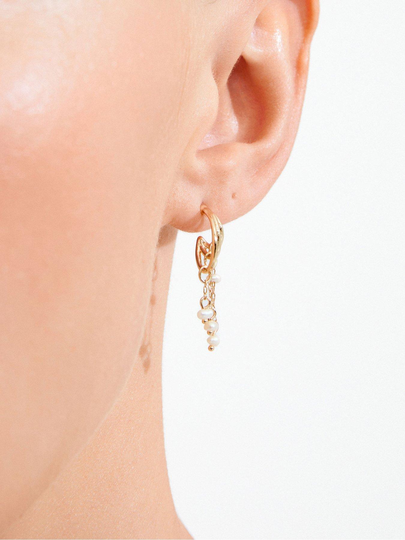 Image 3 of 4 of Pilgrim Lunith - earrings gold-plated