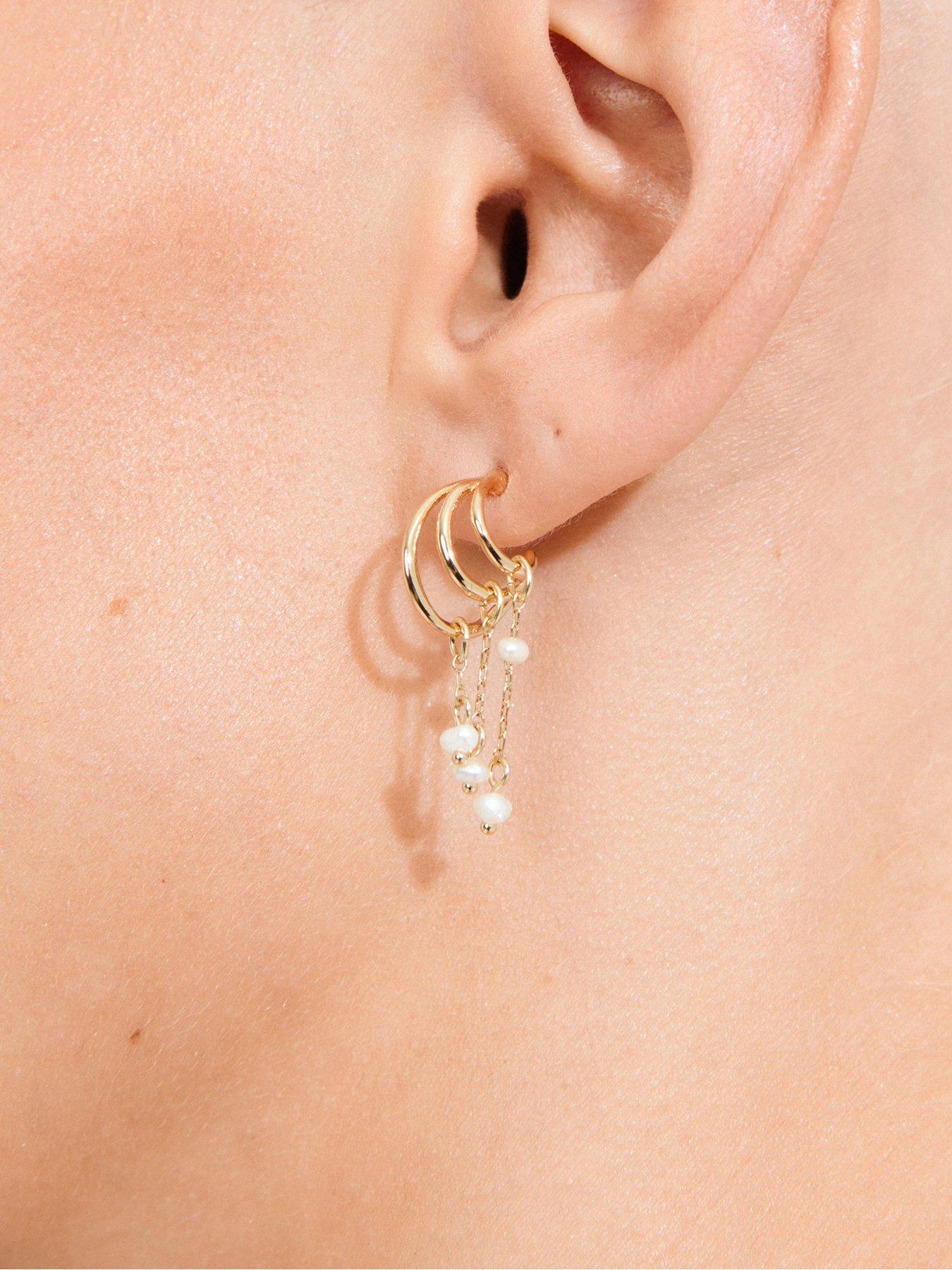 Image 4 of 4 of Pilgrim Lunith - earrings gold-plated