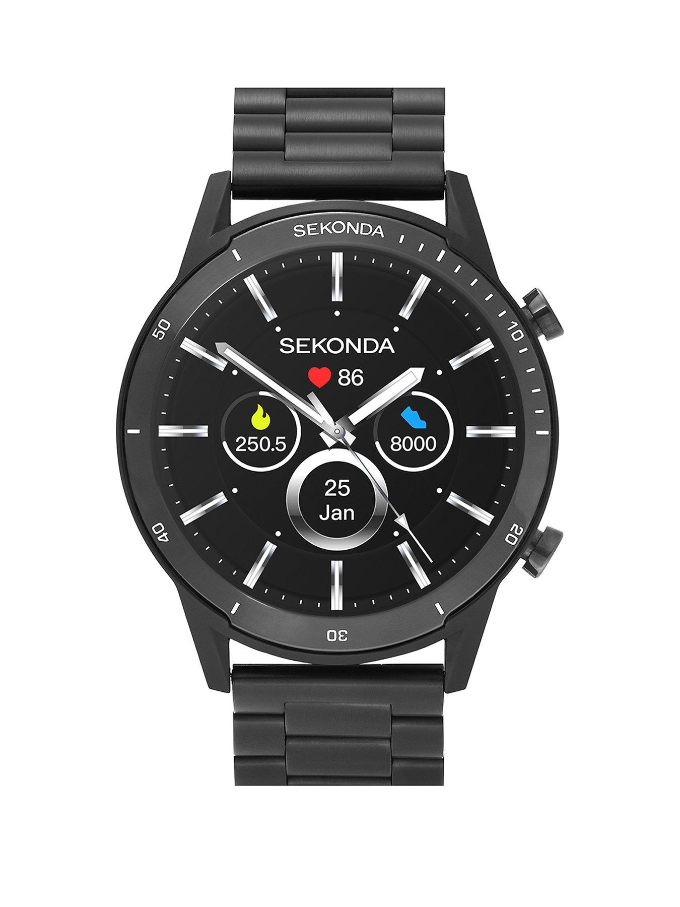Image 1 of 6 of Sekonda Unisex Active Lux LCD Smartwatch - Black