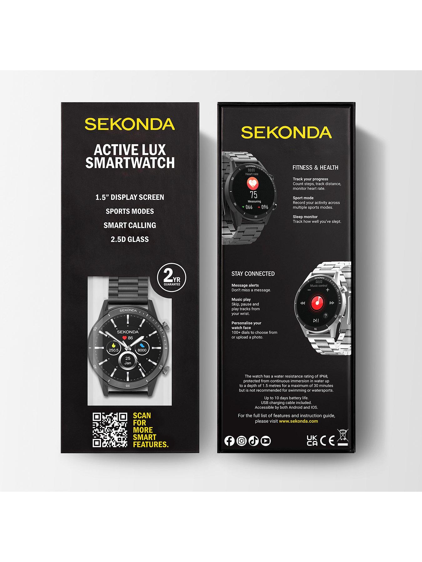 Image 4 of 6 of Sekonda Unisex Active Lux LCD Smartwatch - Black