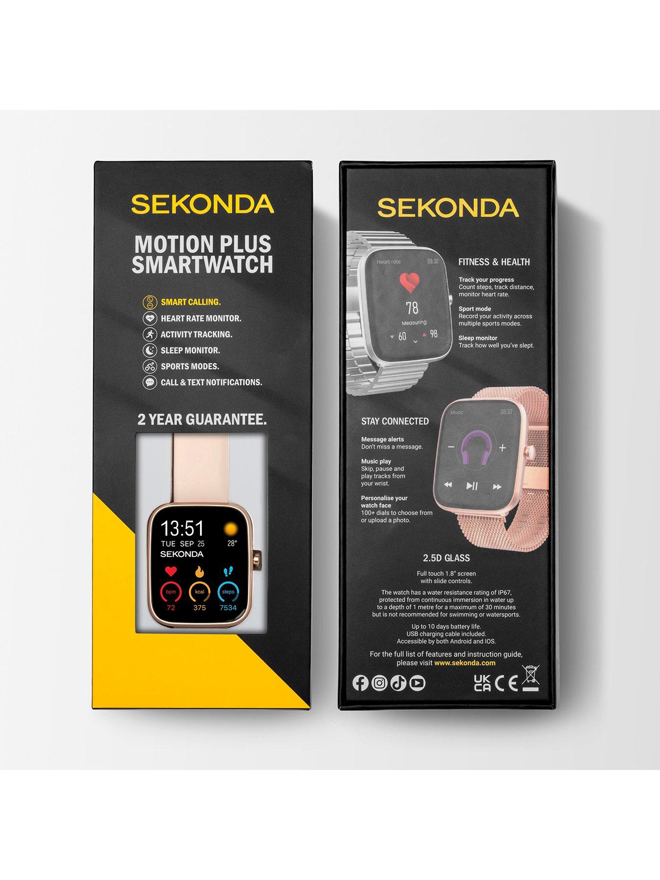 Image 4 of 6 of Sekonda Motion Plus Pink Silicone Strap Smart Watch