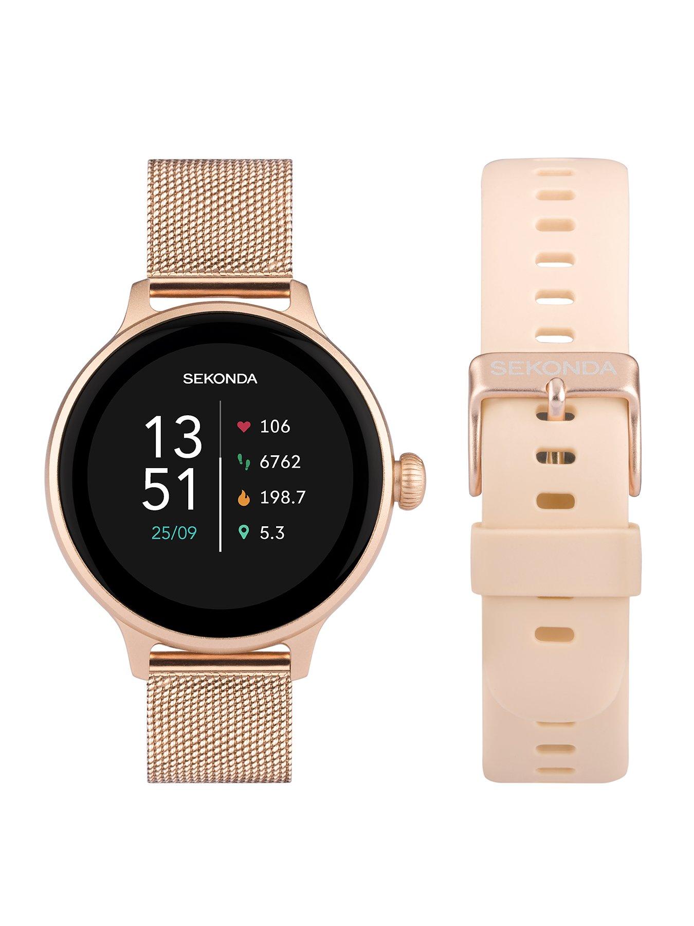 Sekonda Womens Connect Watch With Extra Strap - Rose Gold