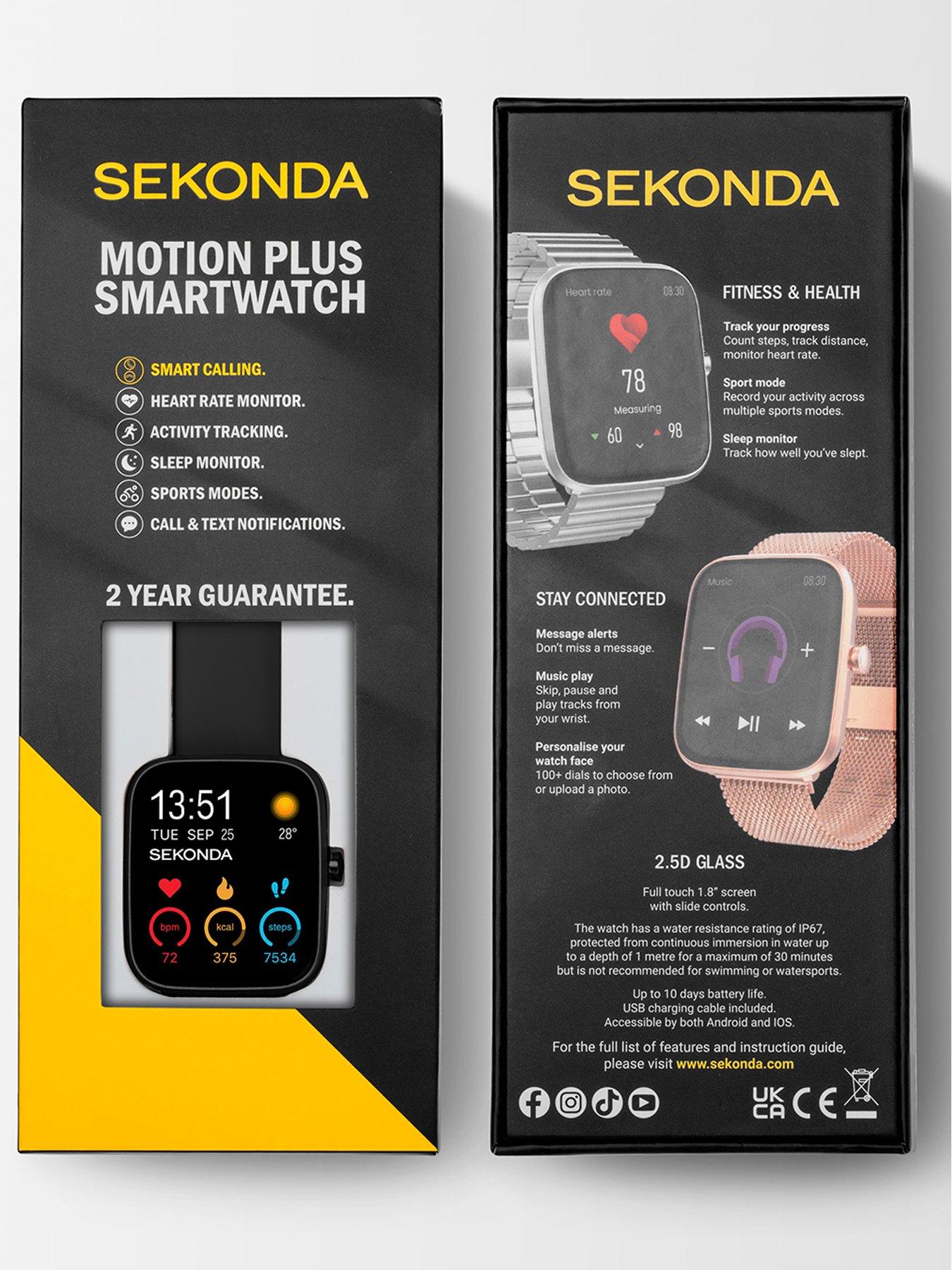 Image 3 of 6 of Sekonda Motion Plus Black Silicone Strap Smart Watch