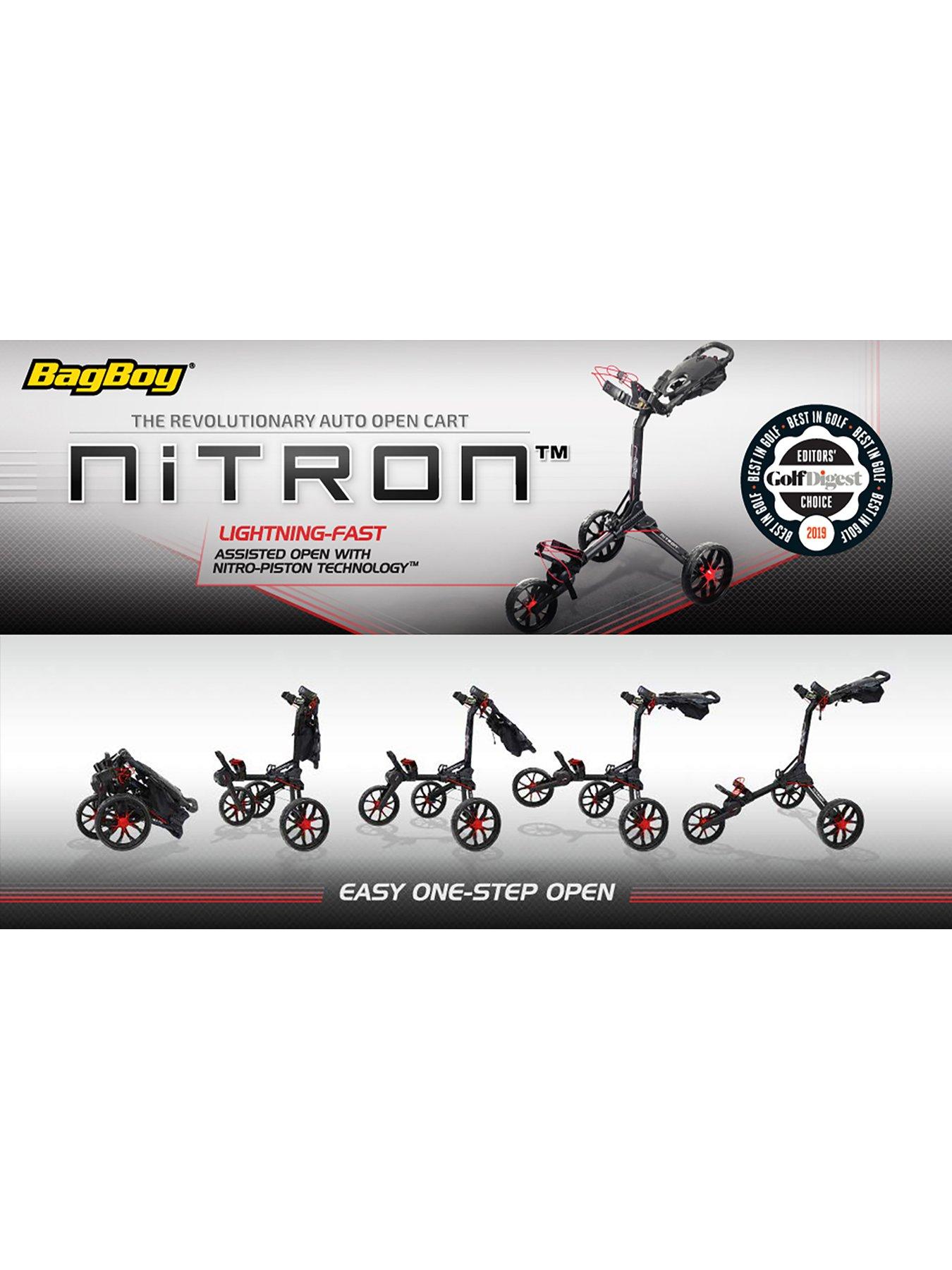 Image 4 of 8 of BagBoy Nitron Golf Trolley - White/Black