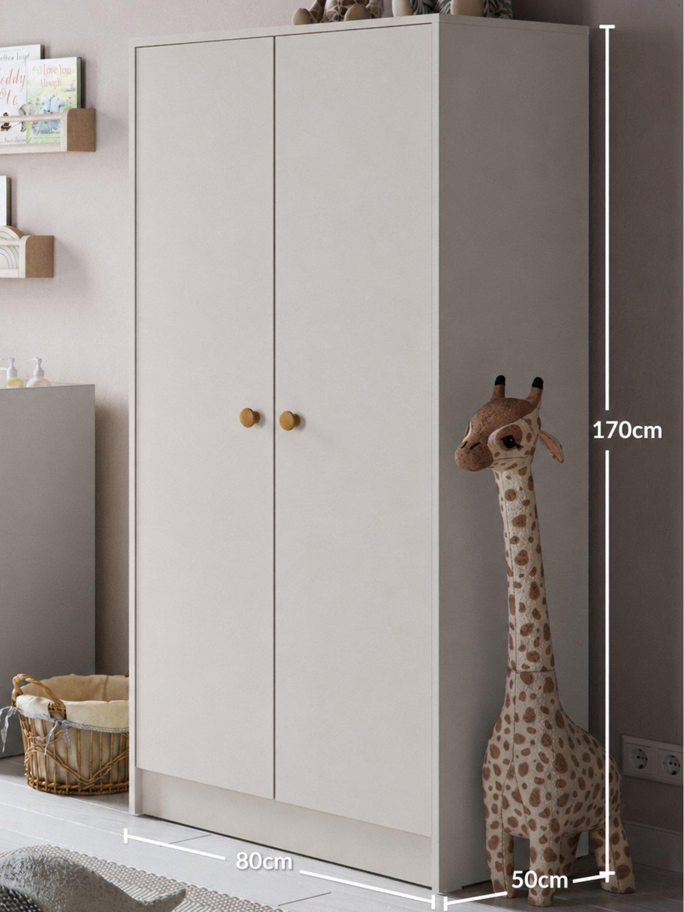 Image 3 of 4 of Little Acorns Florence Double Wardrobe - Cashmere & Honeyoak