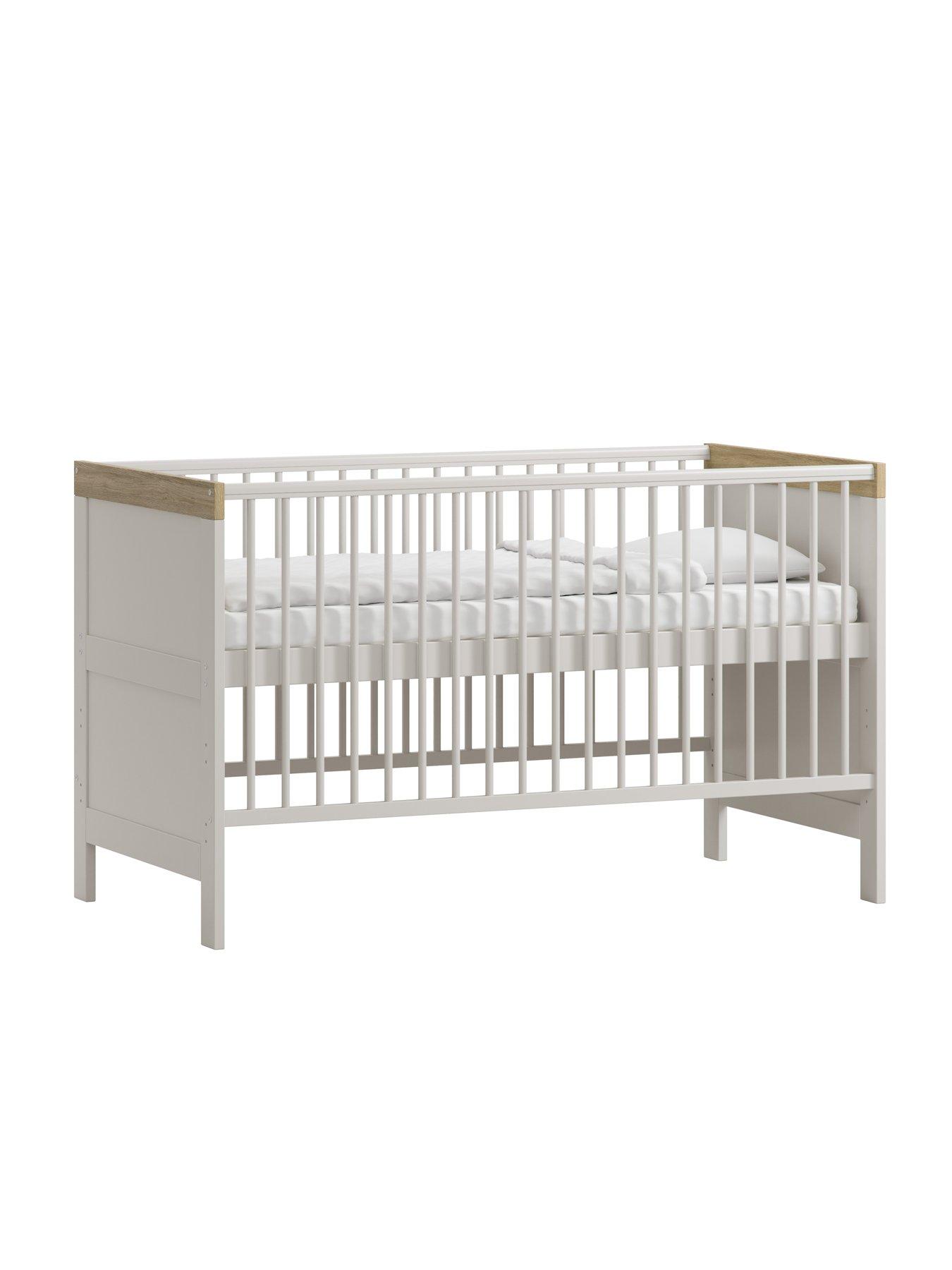 Image 6 of 7 of Little Acorns Florence 2 Piece Roomset - Cot Bed & Dresser - Cashmere & Honeyoak