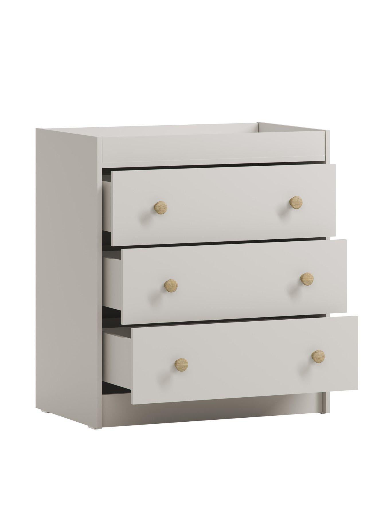 Image 7 of 7 of Little Acorns Florence 2 Piece Roomset - Cot Bed & Dresser - Cashmere & Honeyoak