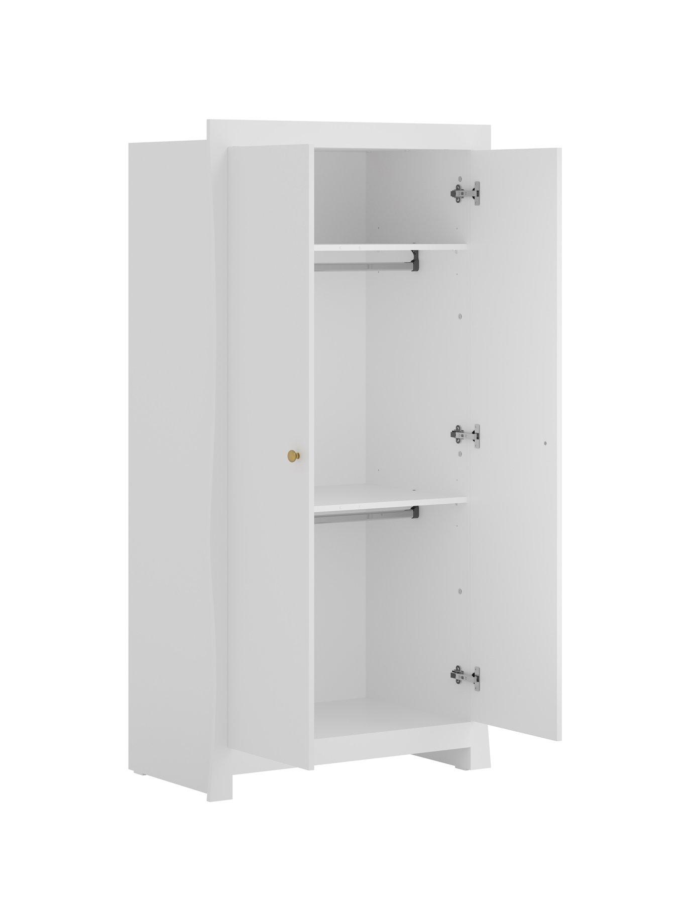 Image 6 of 7 of Little Acorns Celeste 4 Piece Roomste - White inc. brushed gold knobs