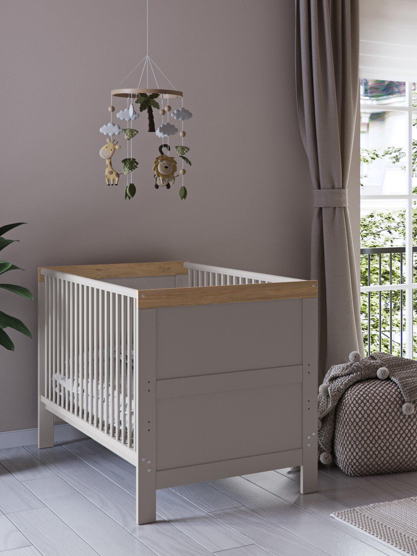 Image 1 of 6 of Little Acorns Florence Cot Bed - Cashmere & Honeyoak
