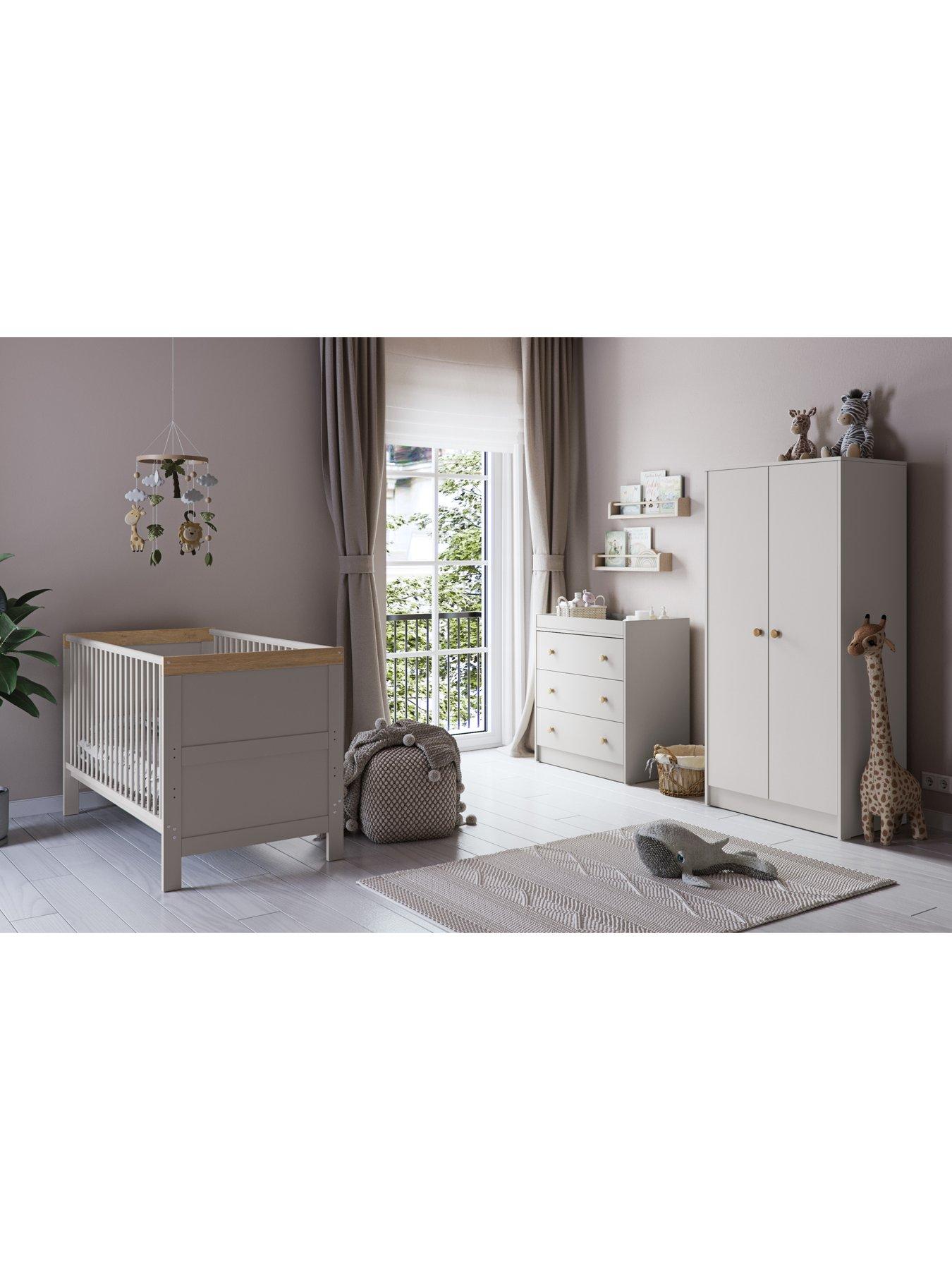 Image 4 of 6 of Little Acorns Florence Cot Bed - Cashmere & Honeyoak