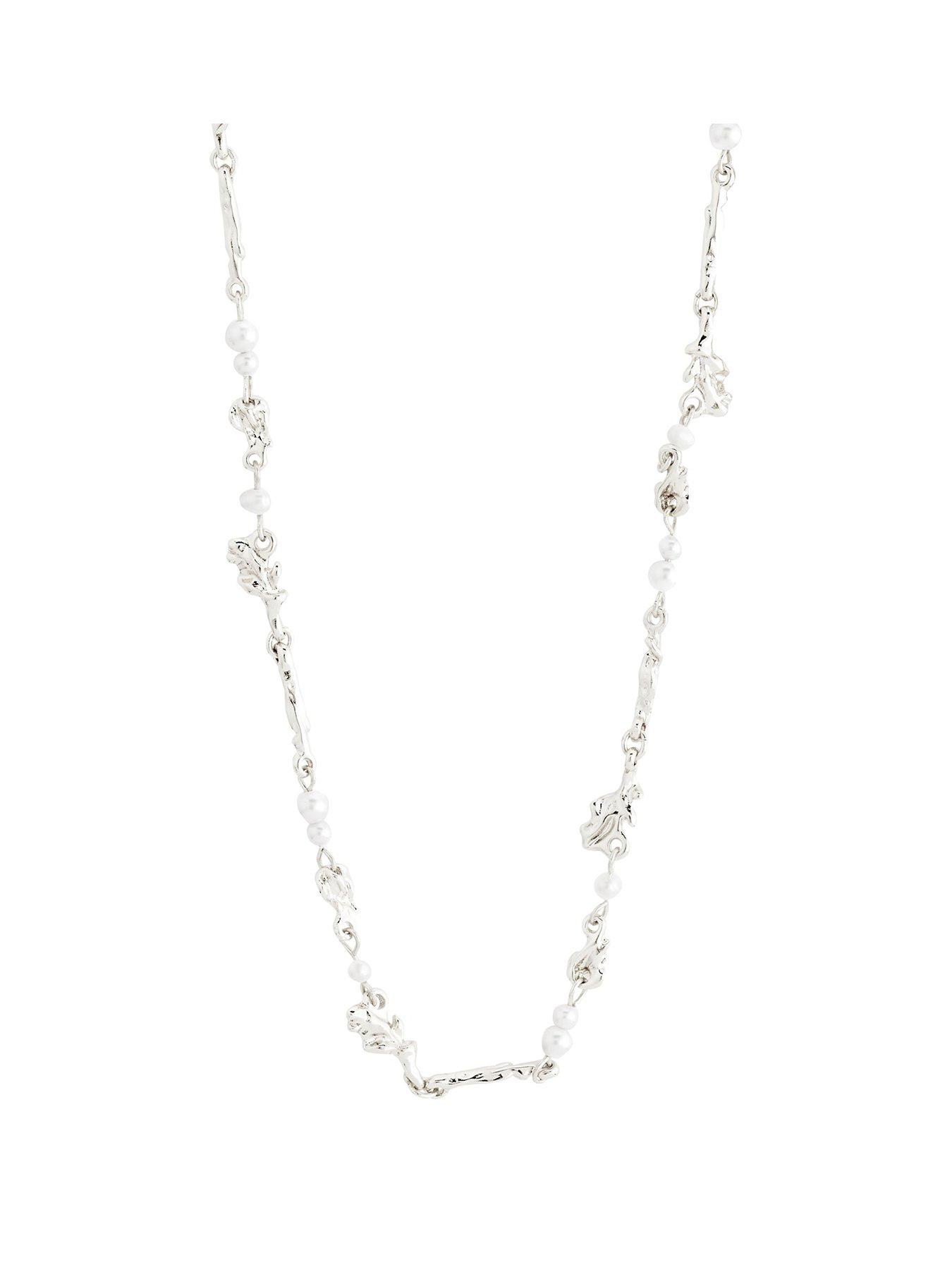 Pilgrim Sloan - pearl necklace silver-plated