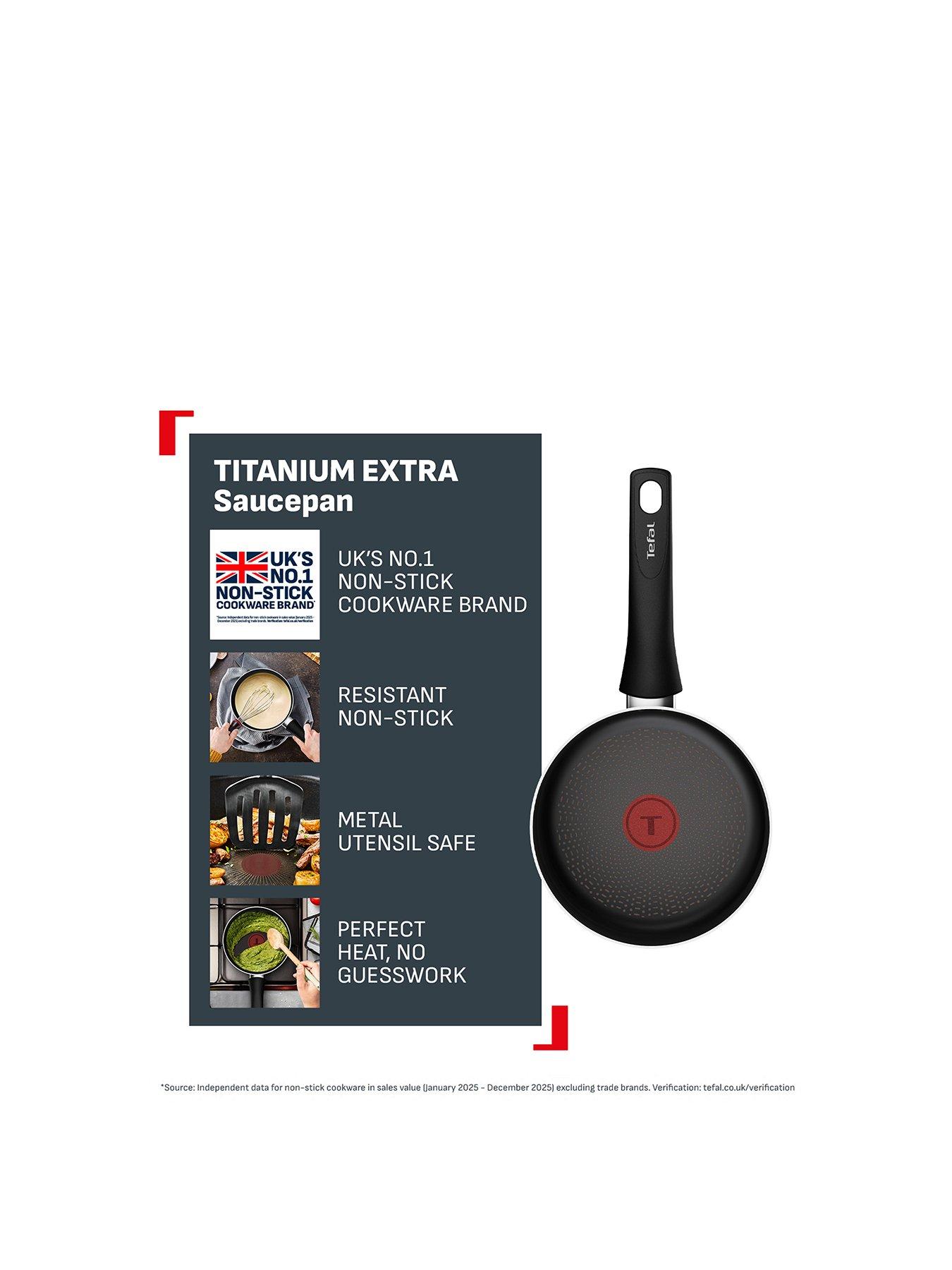 Image 2 of 7 of Tefal Titanium Extra Non-induction Saucepan With Lid 18cm