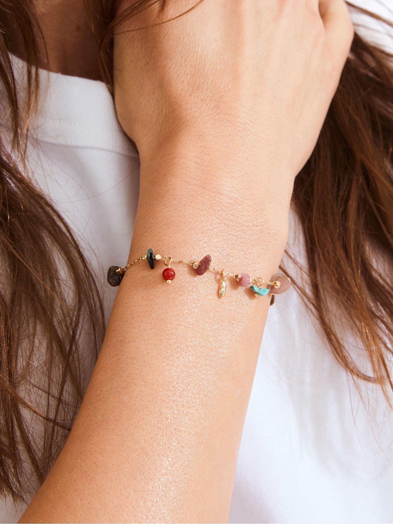Image 1 of 3 of Pilgrim Here Bracelet - Gold-plated/Multi