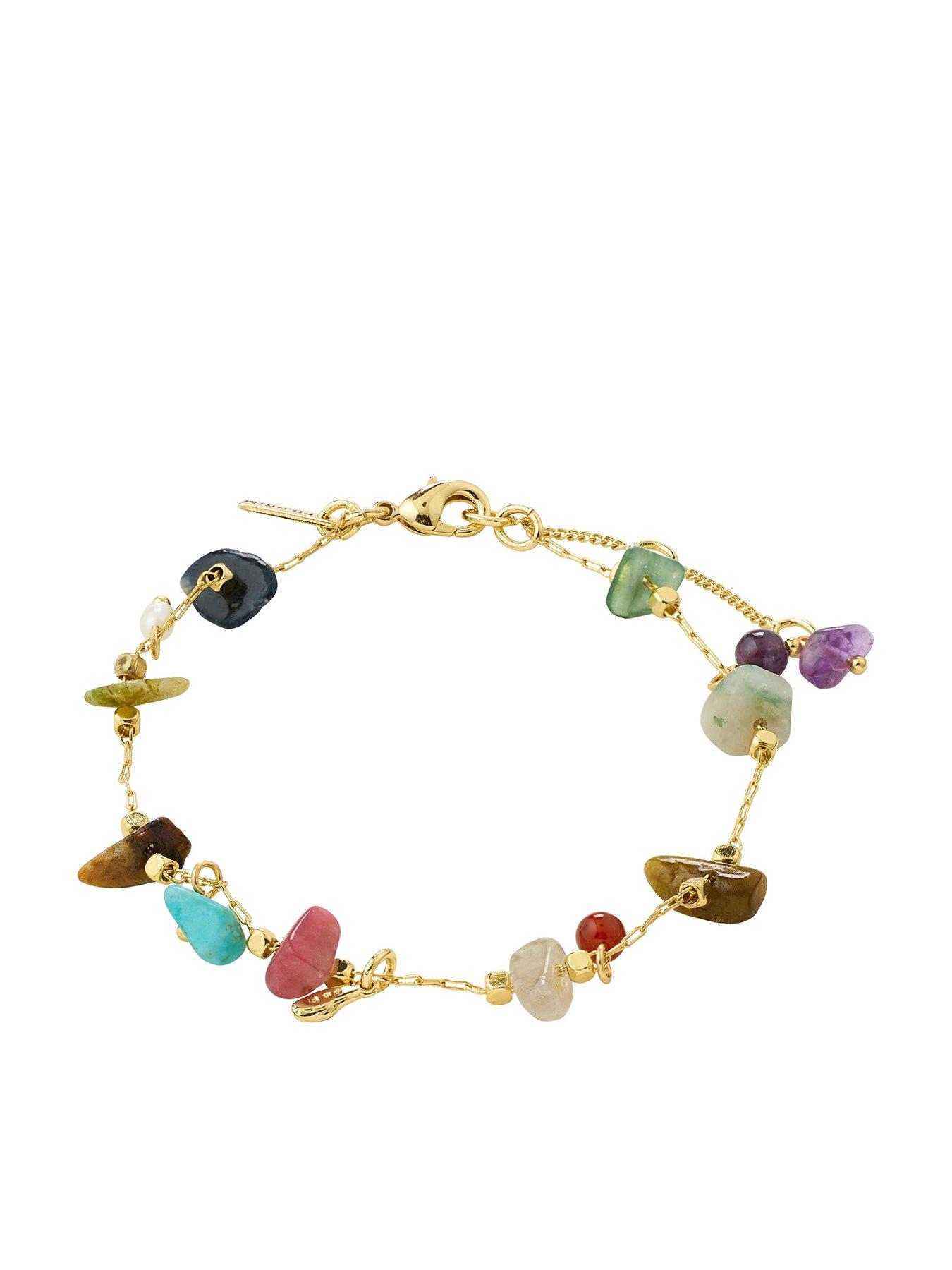 Image 2 of 3 of Pilgrim Here Bracelet - Gold-plated/Multi