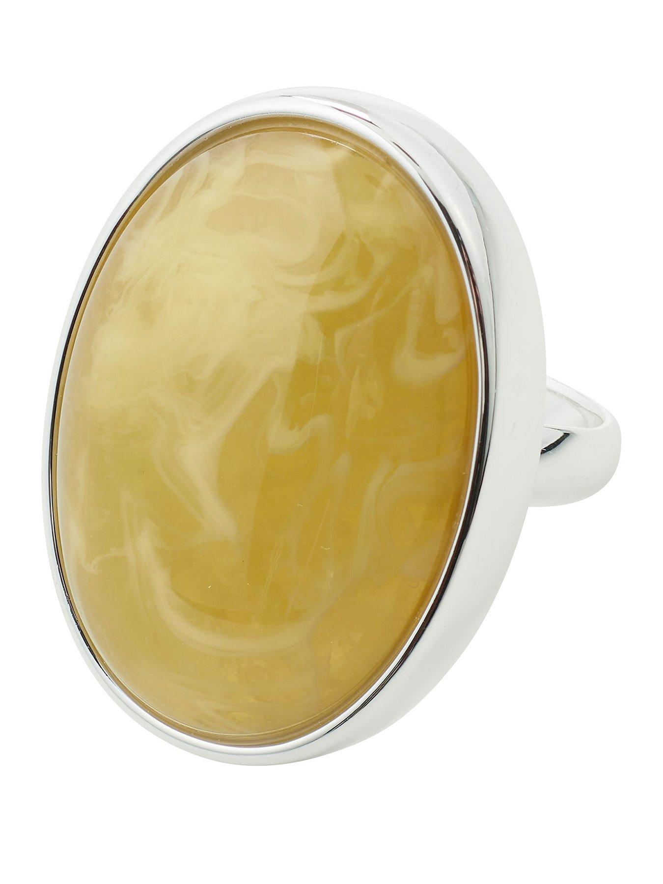 Pilgrim Still - waterproof ring silver-plated/yellow