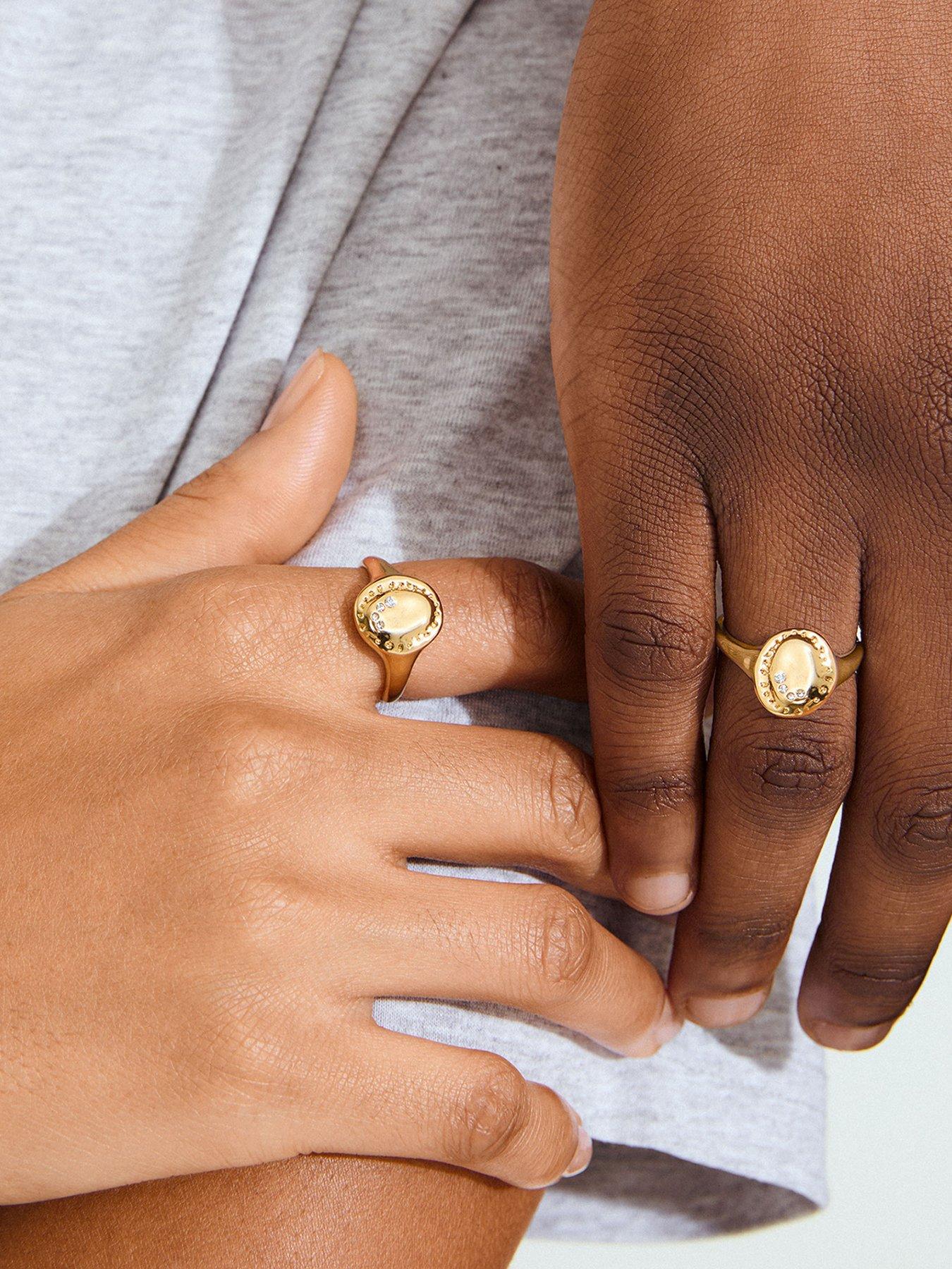 Image 1 of 3 of Pilgrim Here - ring gold-plated