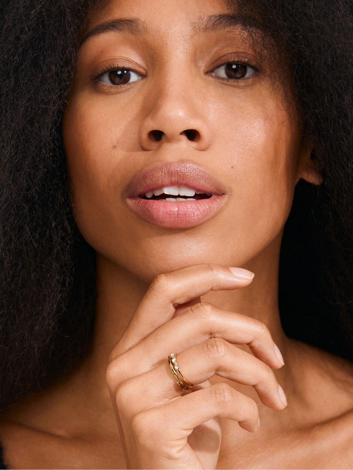 Image 2 of 4 of Pilgrim Ivarin - rings, 2-in-1 set, gold-plated