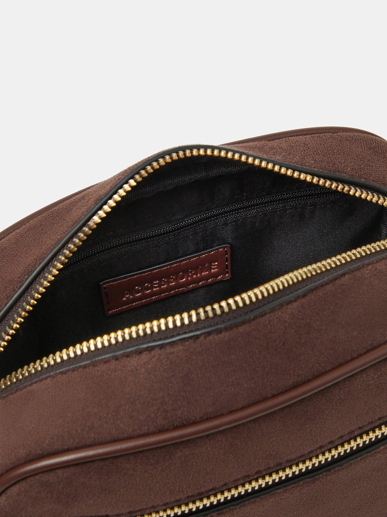 Image 5 of 5 of Accessorize Suedette Camera Crossbody