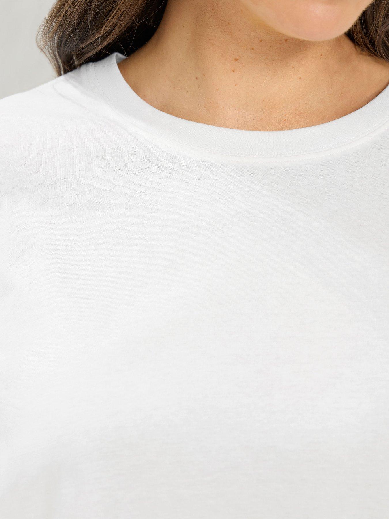 Image 4 of 4 of Yours Women's Curve Long Sleeve Oversize Top - Cream