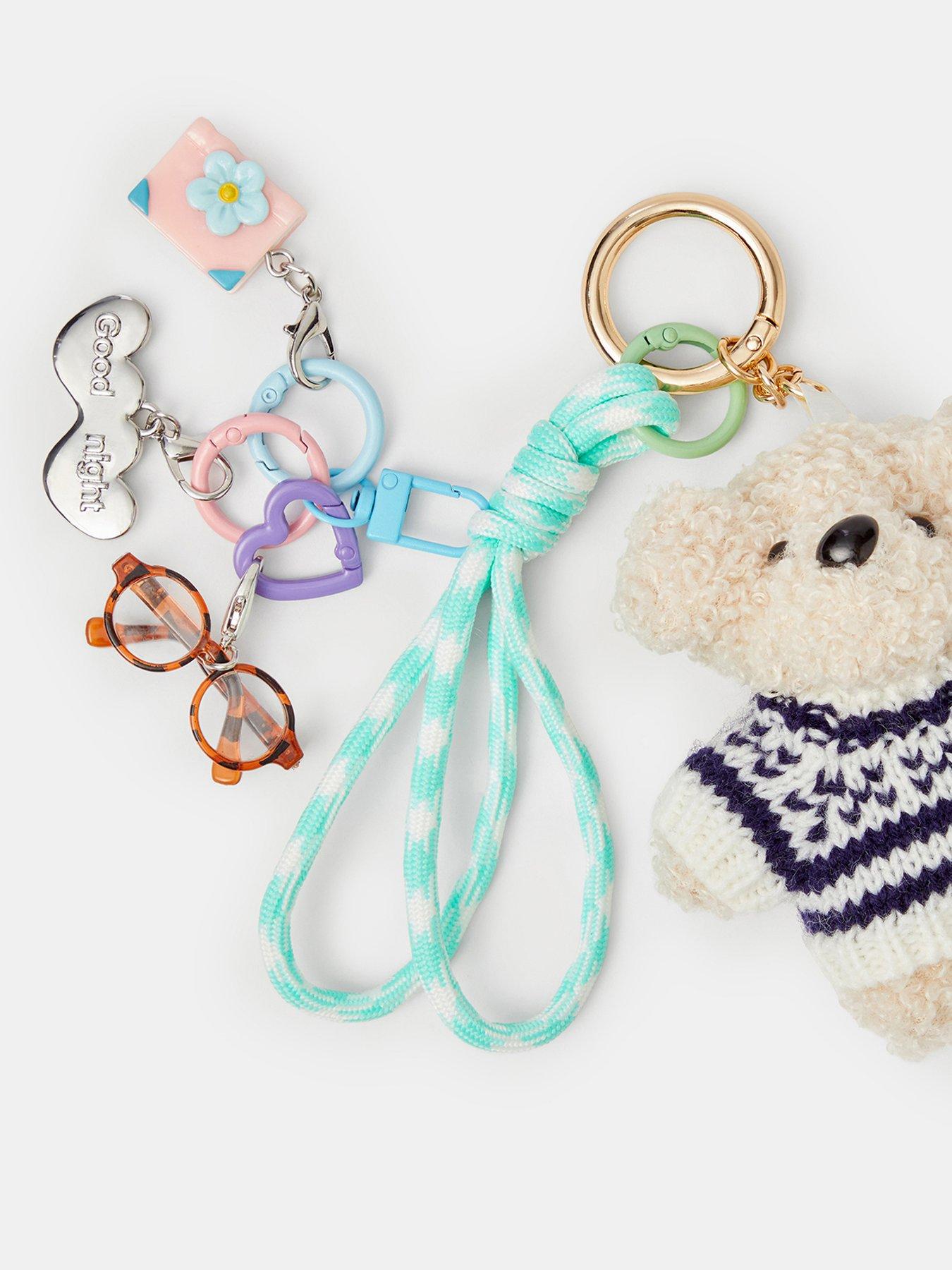 Image 3 of 3 of Accessorize Snuggle Pup Bag Buddy Charm - Cream