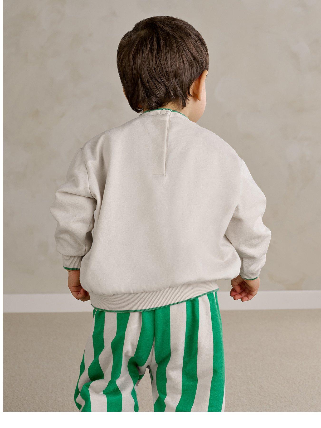 Image 3 of 5 of Mamas & Papas Baby Boys Lion Boucle Sweatshirt - Multi