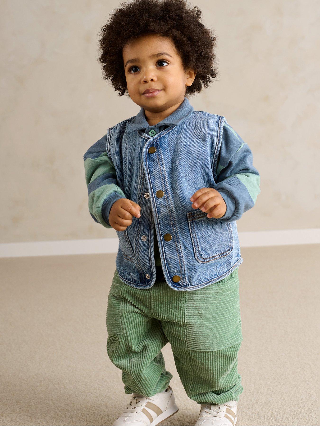 Mamas & Papas Baby Boys Cord Trousers, Green, Size 9-12 Months