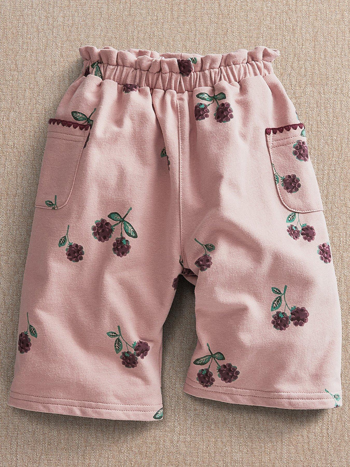 Image 2 of 4 of Mamas & Papas Baby Girls Bramble Print Joggers - Pink
