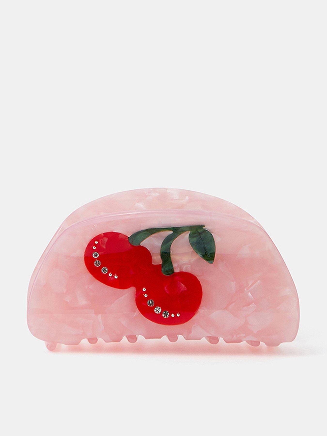 Accessorize Cherry Inlay Claw Clip