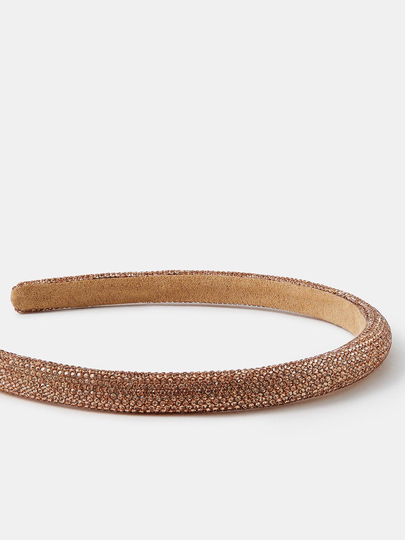 Image 2 of 2 of Accessorize Sparkle Bronze Alice Headband - Brown