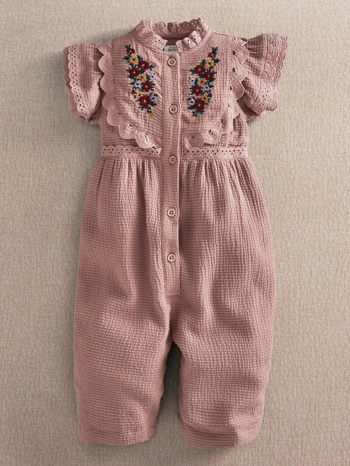 Pink Embroidered Romper - Image 2
