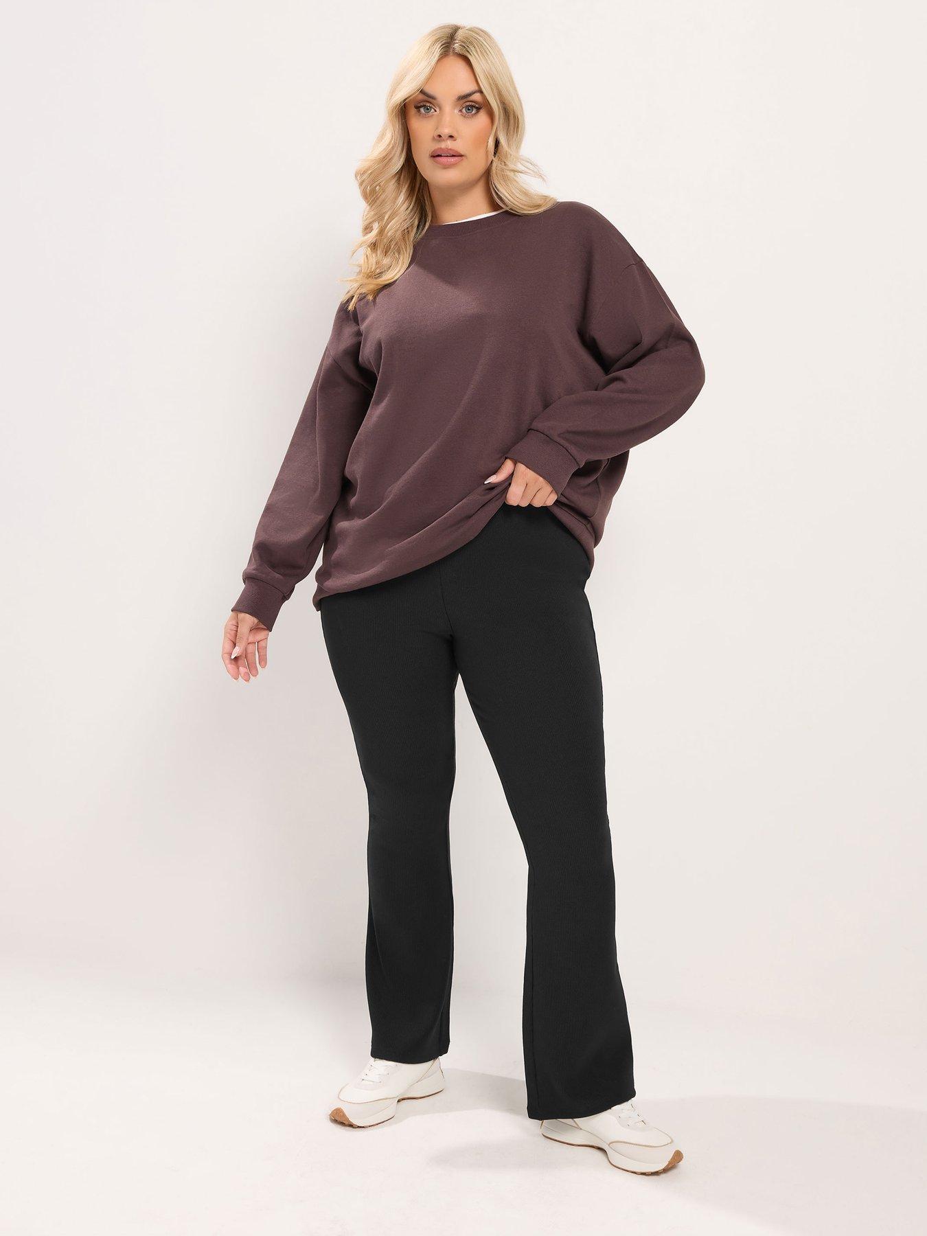 Image 3 of 4 of Yours Curve Flare Legging - Black