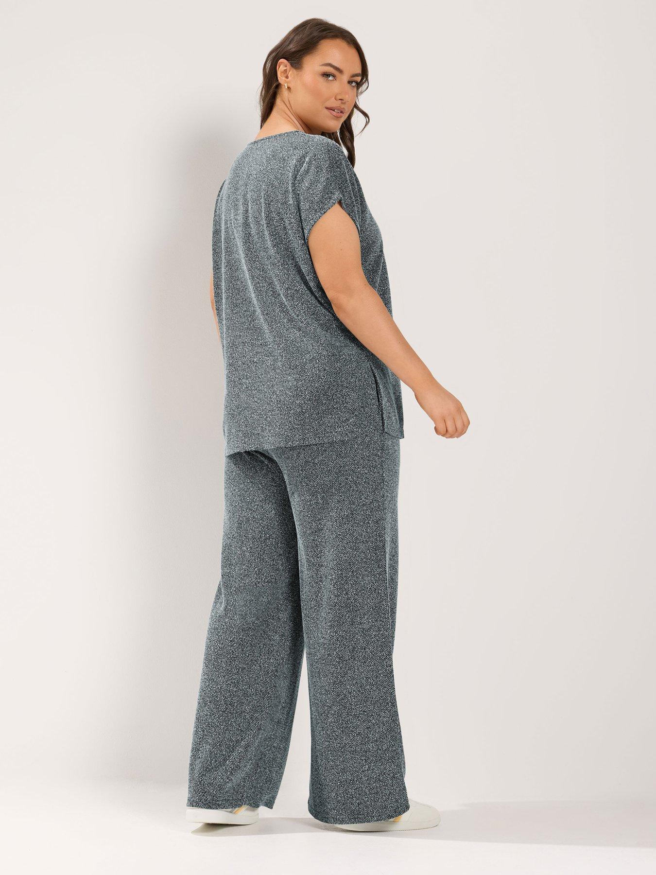Image 2 of 4 of Yours Curve V-Neck Top - Grey