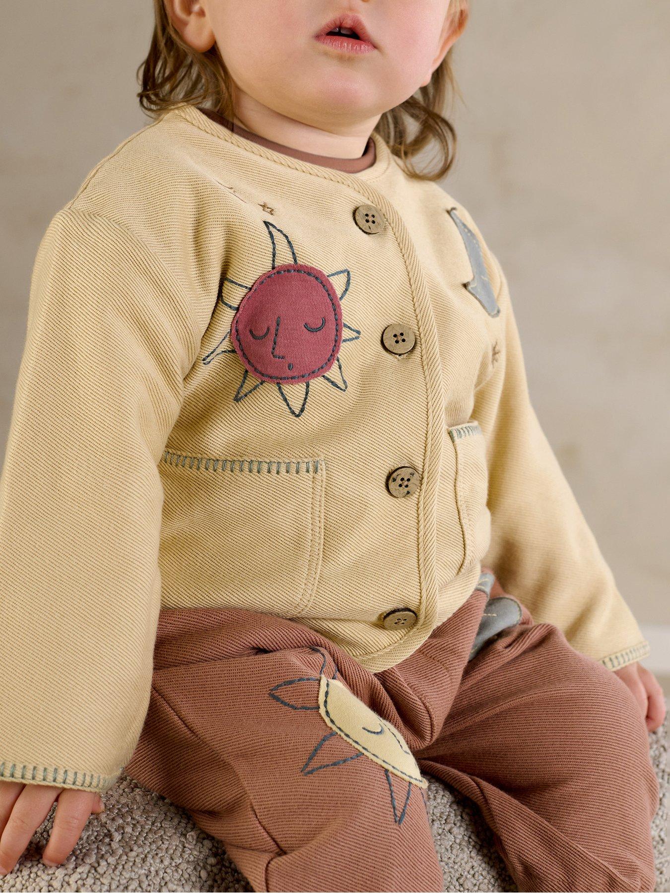 Mamas & Papas Baby Unisex Imagine Jacket, Cream, Size Age: 0-3 Months