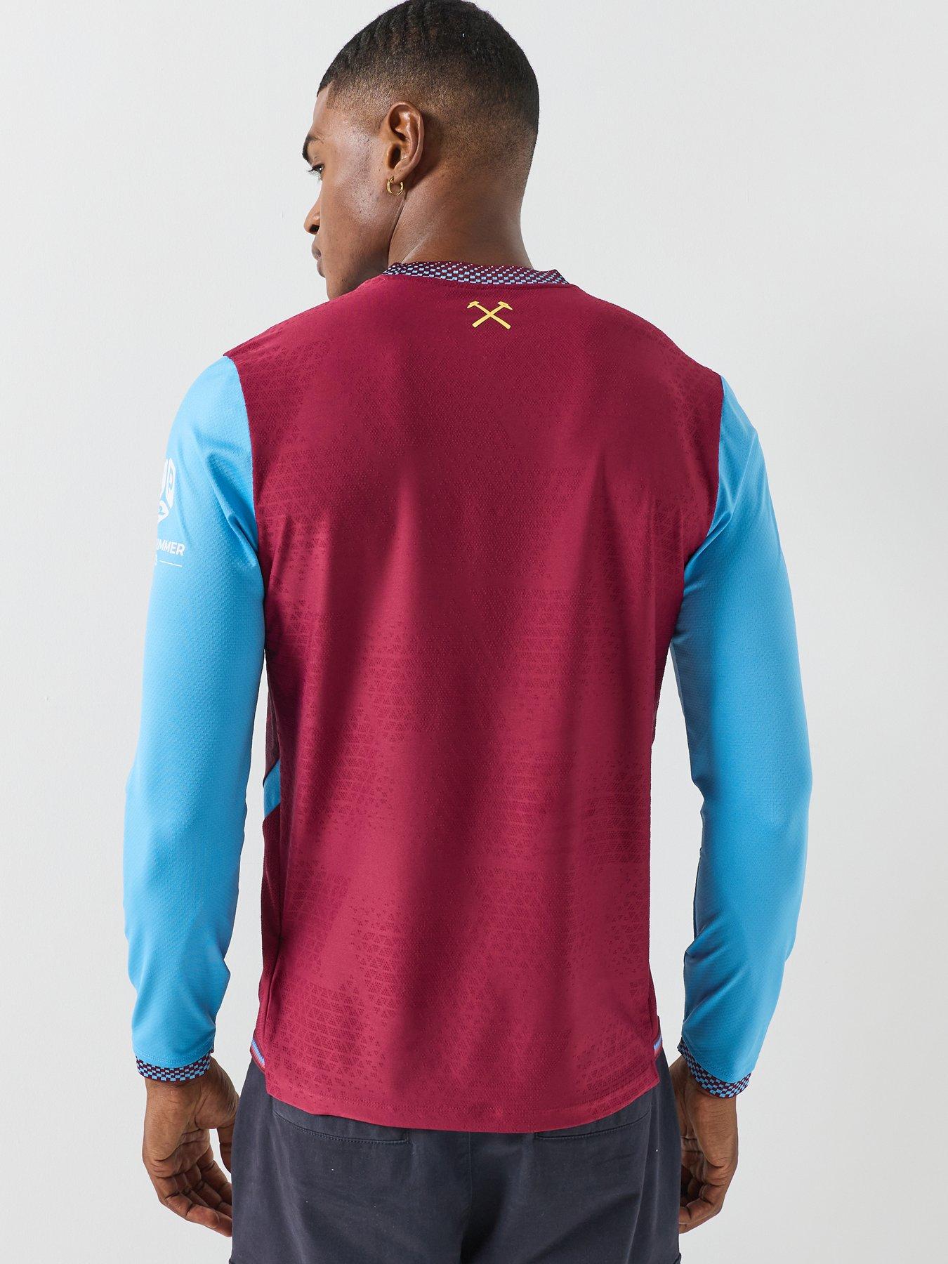 Image 2 of 6 of New Balance Mens West Ham United 26/27 Home Long Sleeve Replica Shirt - Claret