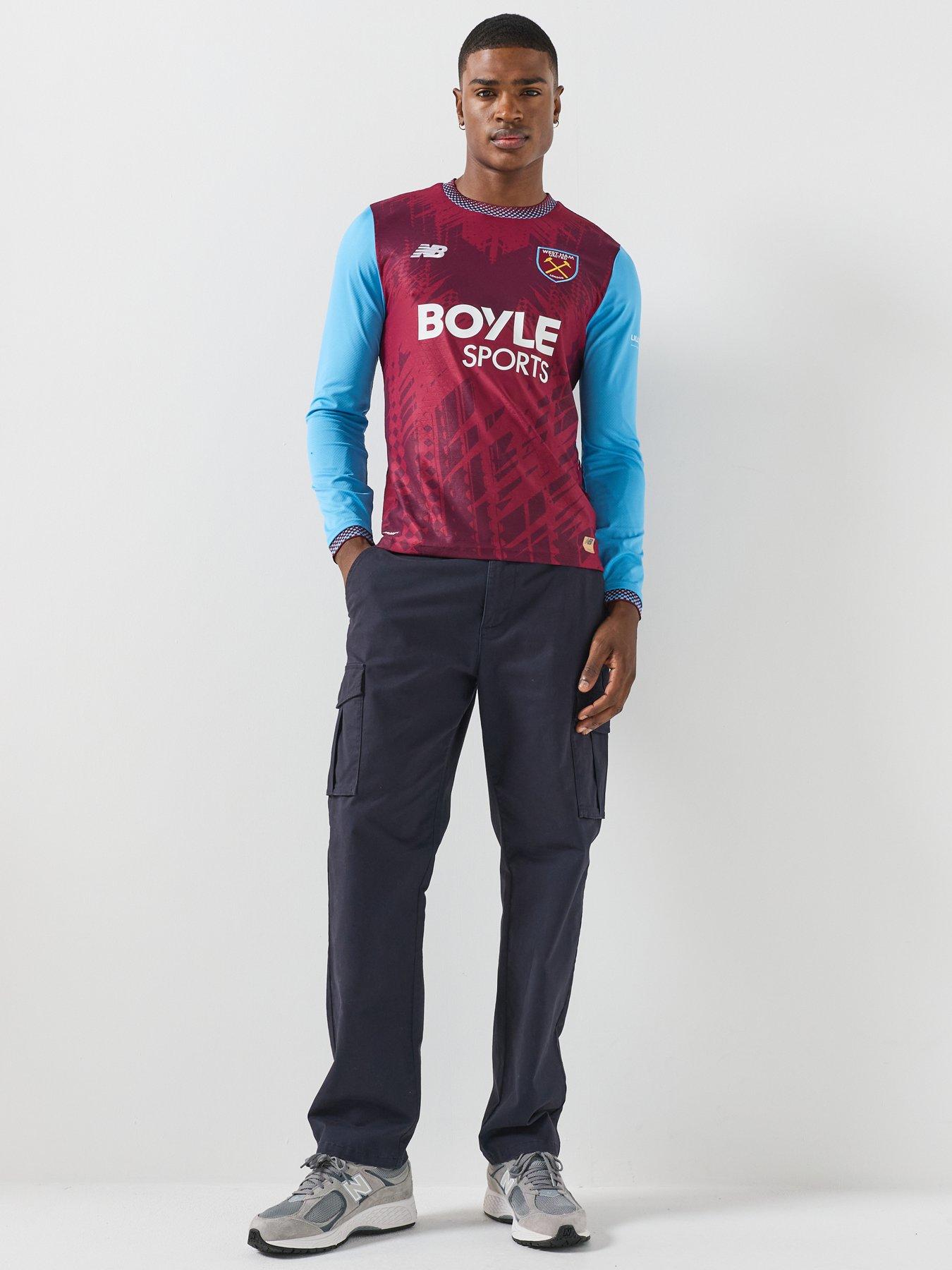 Image 3 of 6 of New Balance Mens West Ham United 26/27 Home Long Sleeve Replica Shirt - Claret