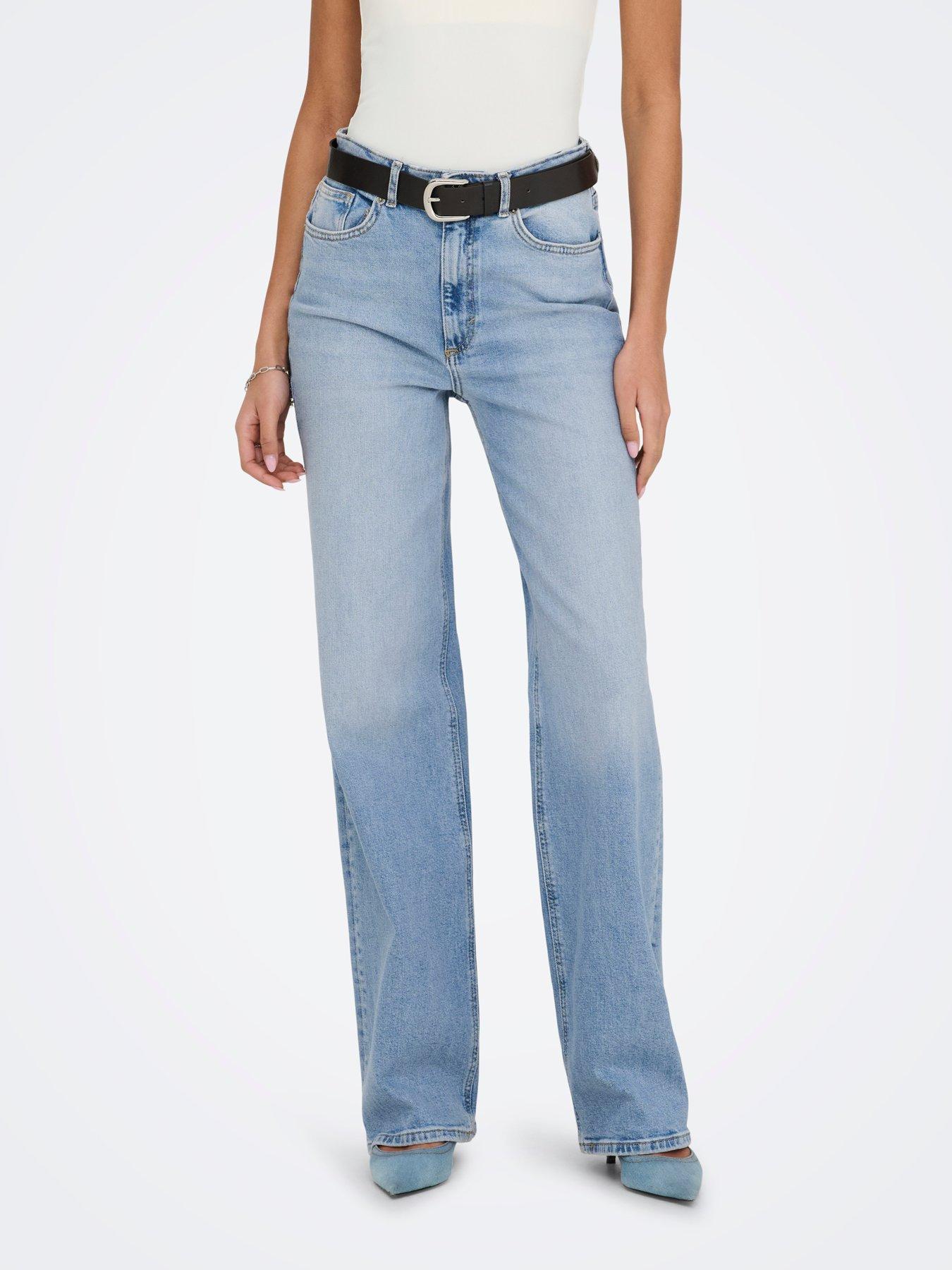 ONLY Women's Onljuicy Hw Wide Leg Rea707 DNM Noos Jeans - Image 4