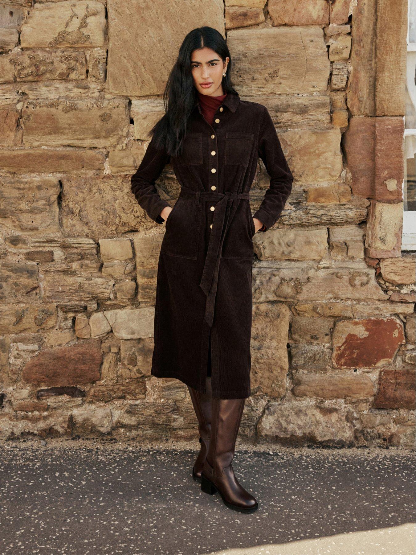 Nobodys Child Finchley Cord Midi Shirt Dress
