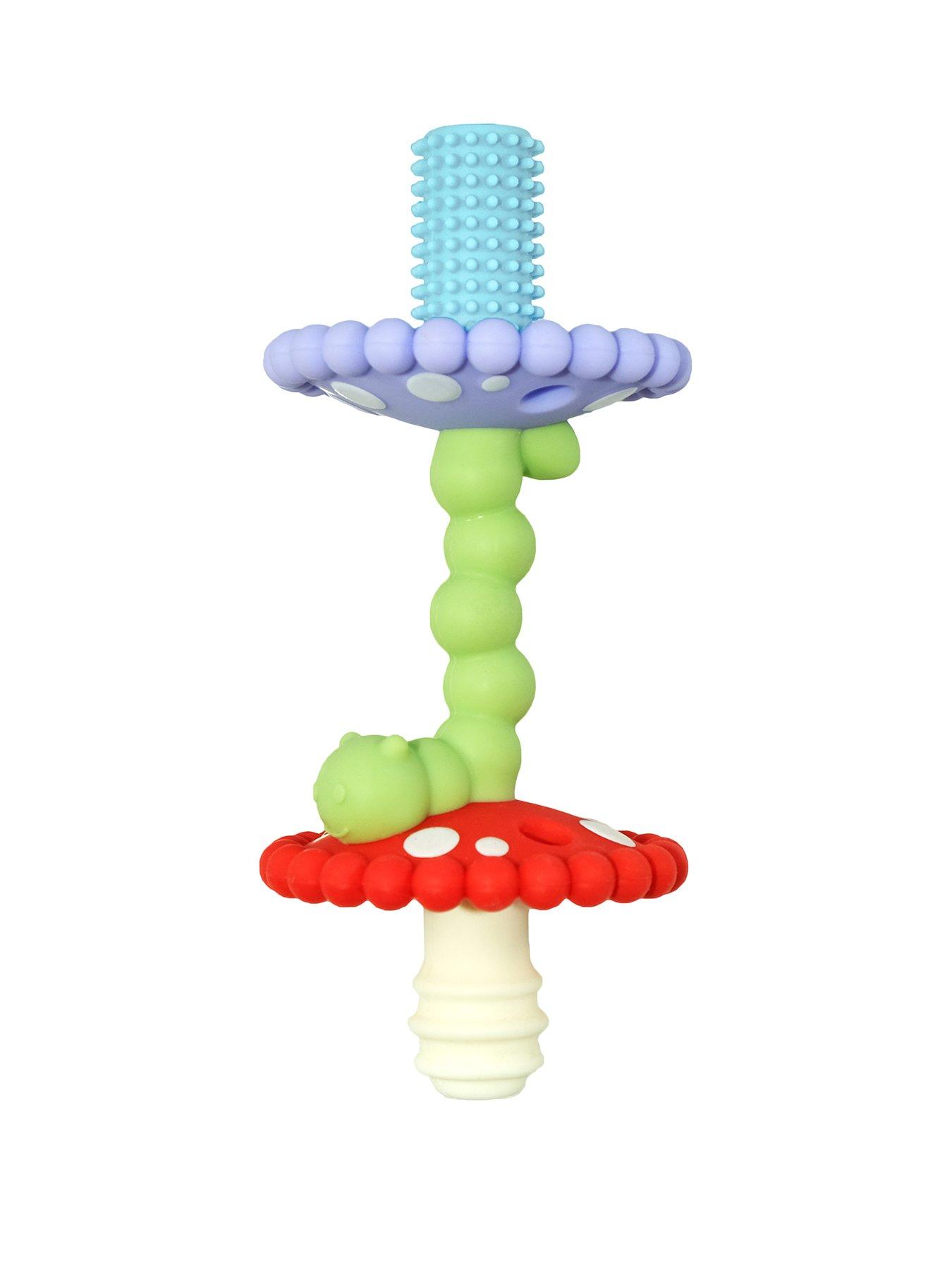 Image 1 of 6 of RazBaby Chompy Mushroom Wand Teether