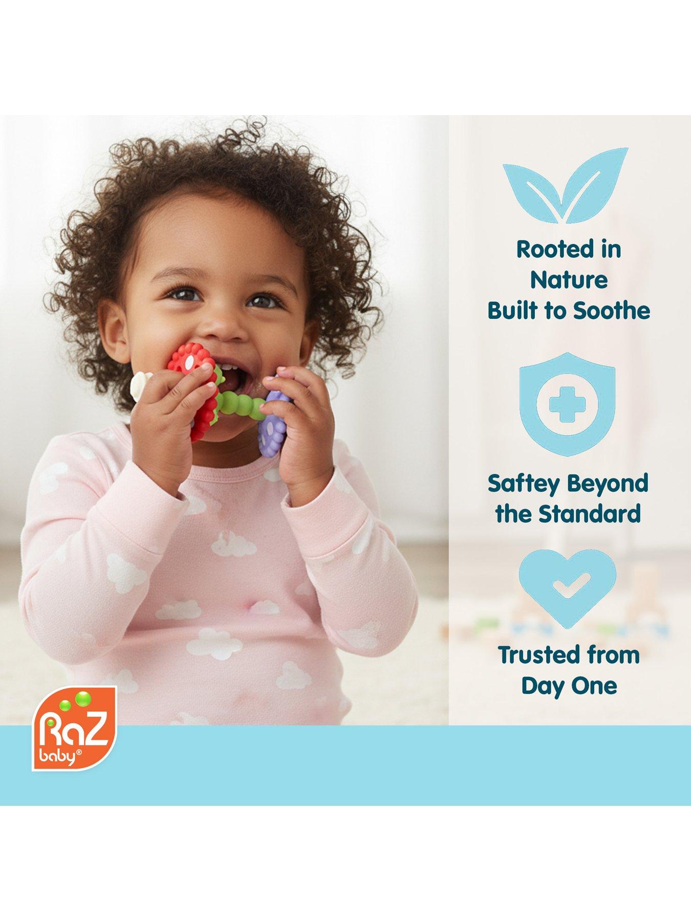 Image 3 of 6 of RazBaby Chompy Mushroom Wand Teether