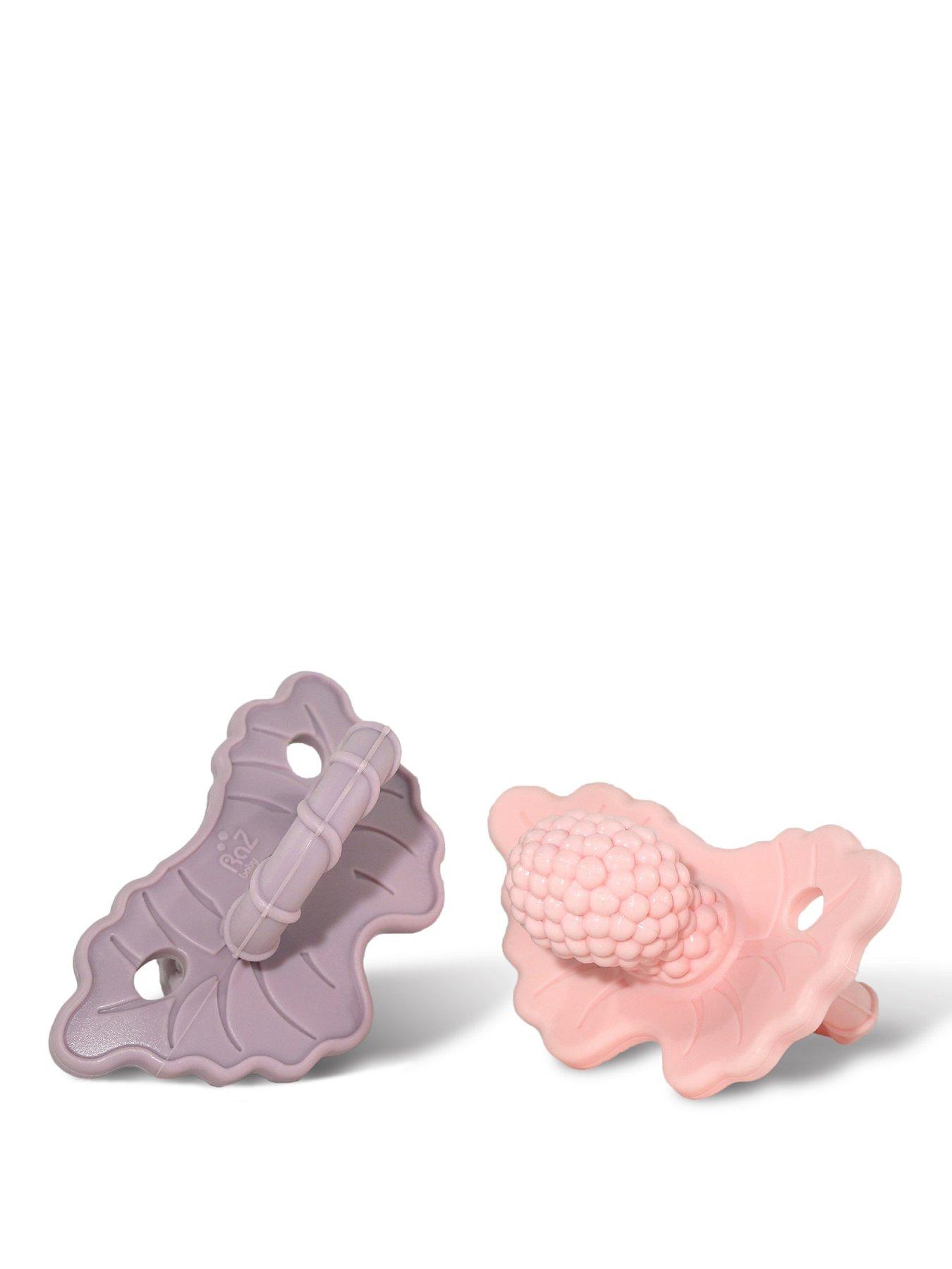 RazBaby RazBaby RAZBERRY TEETHER 2PK (POUCH) LAVENDER & PINK , Baby & Toddler Essential