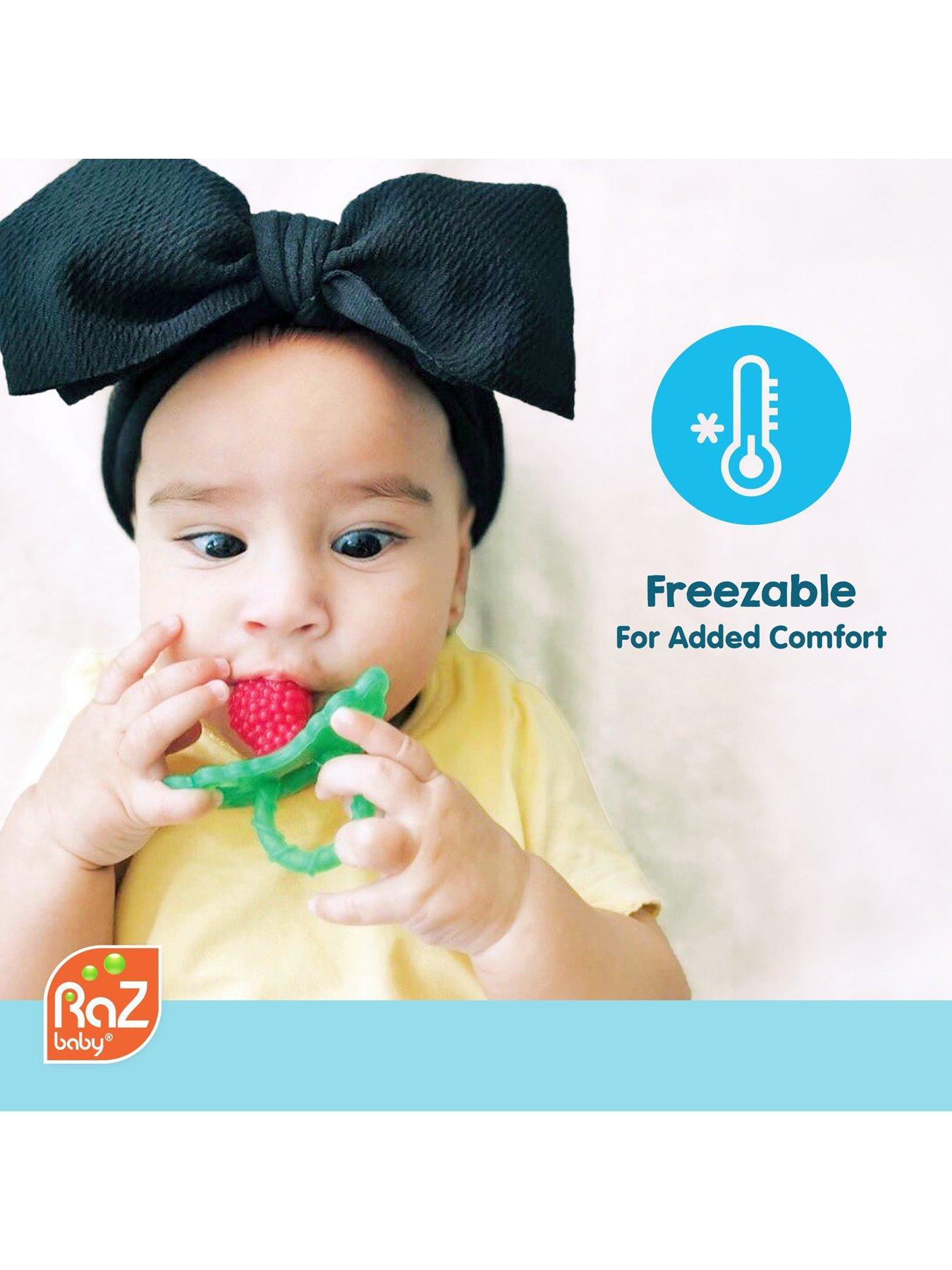 Image 4 of 4 of RazBaby Razberry Teether 2 Pack&nbsp;(Powder Blue &amp; Navy Blue)