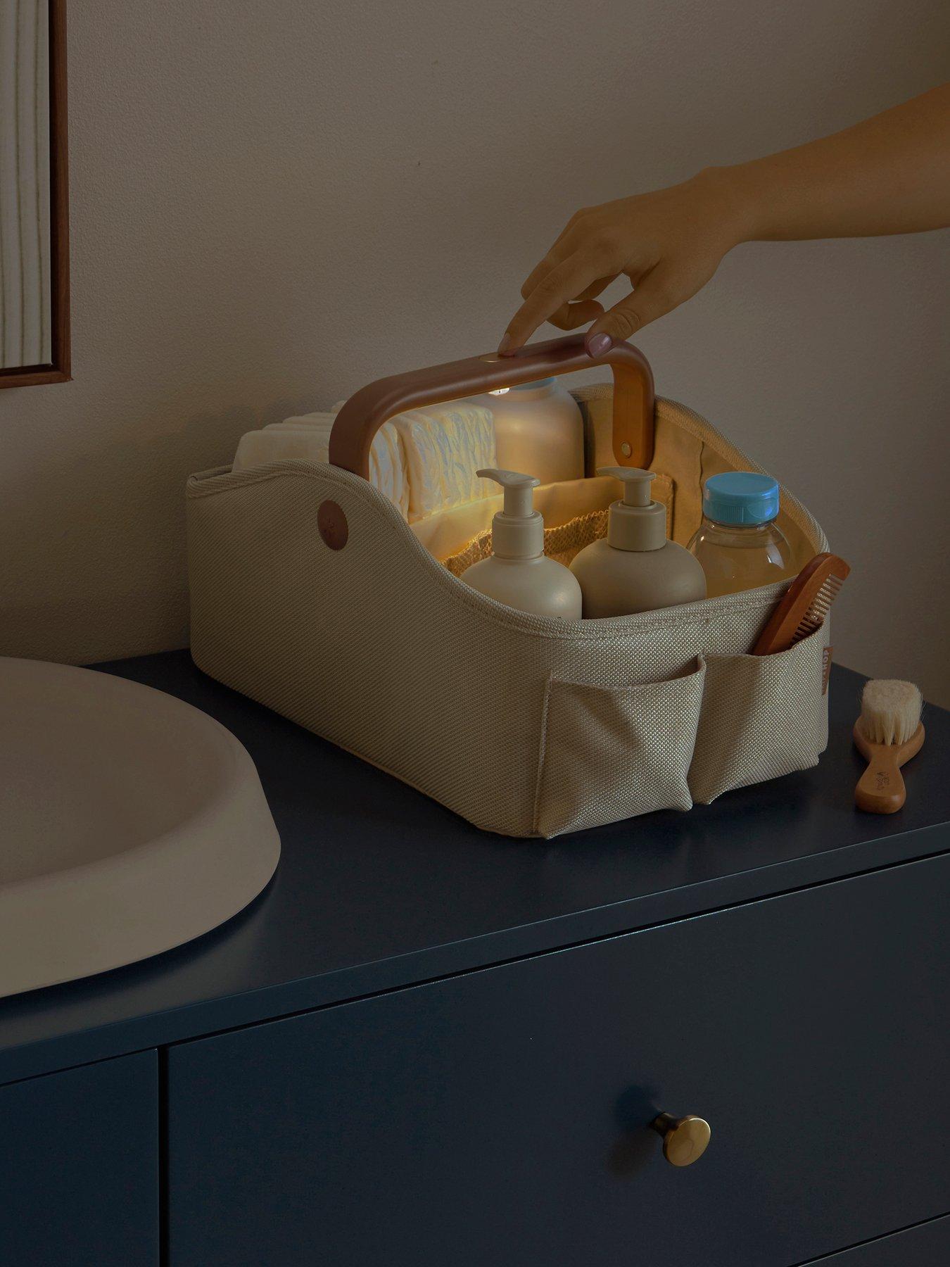 Image 1 of 7 of Skip Hop Light Up Diaper Nappy Caddy&nbsp;- Oat