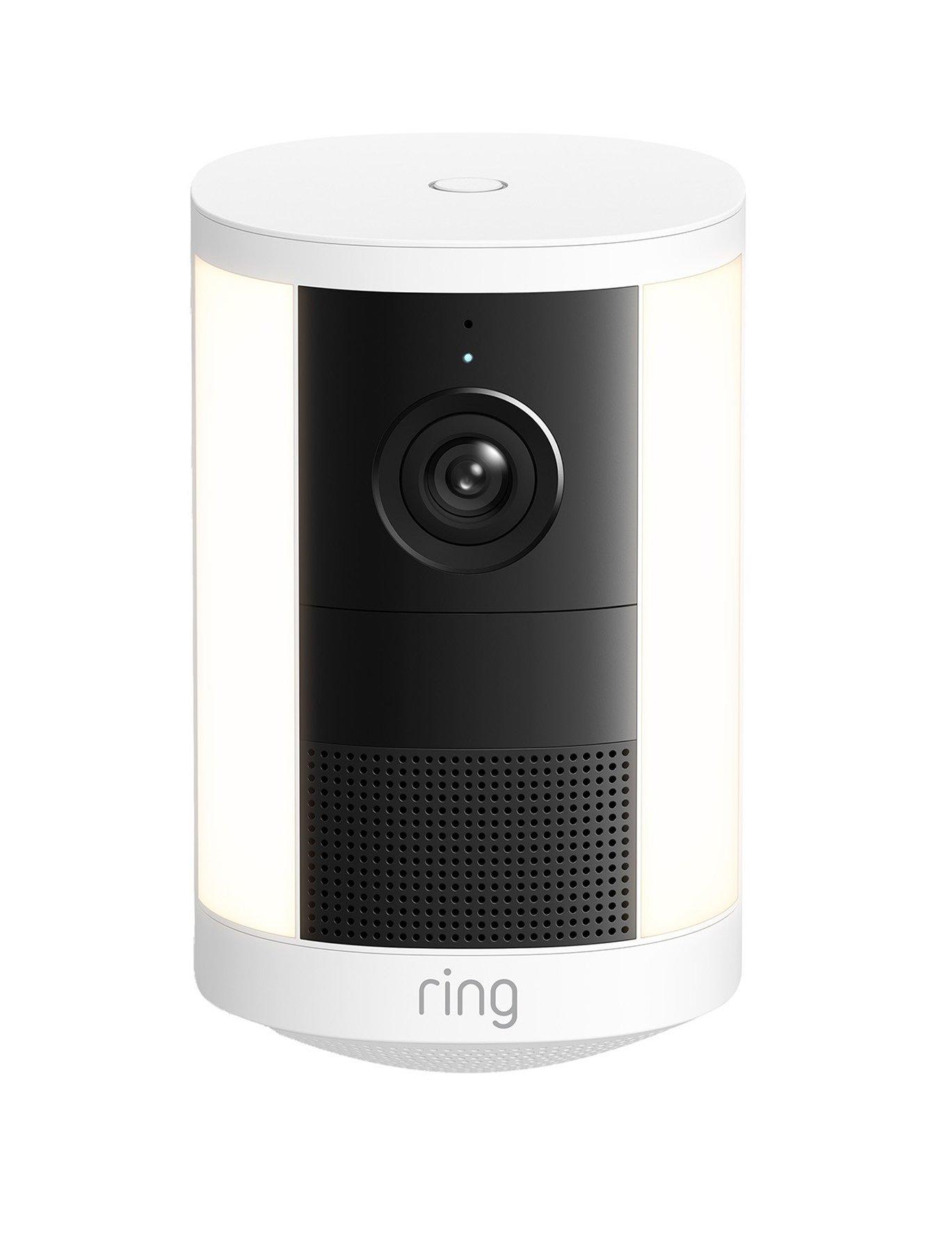 Image 1 of 7 of RING Spotlight Cam (2nd Gen) - Plug-in - Retinal 2K Security Camera- White