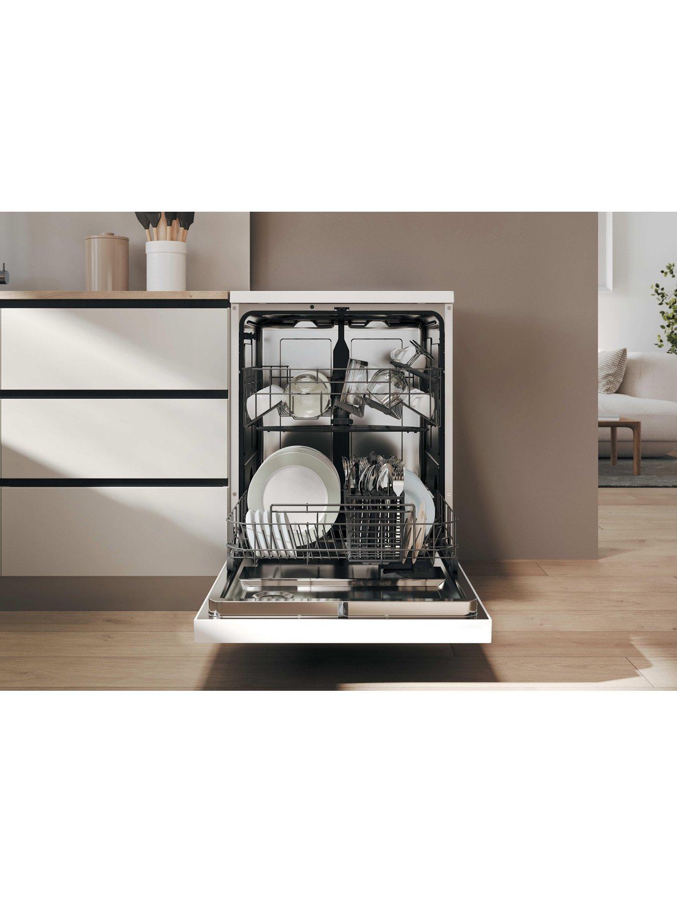 Image 6 of 7 of Candy Rapid&ograve; CFP 4D9F0W-80 Freestanding Fullsize 14-Place Rapido -&nbsp;White